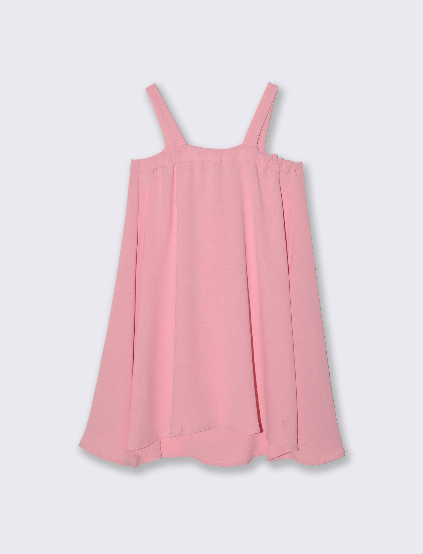 Abito leggero da bambina con fiocco. - Rosa