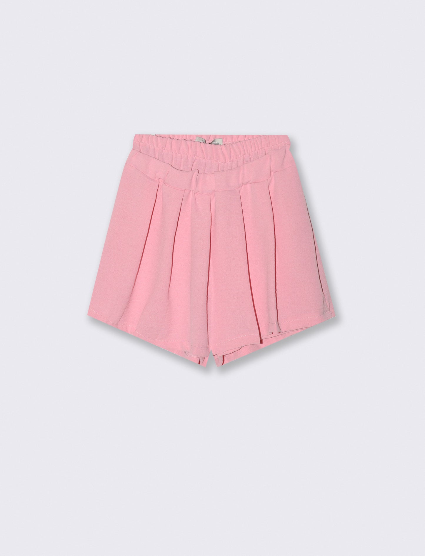 Short finta gonna in tessuto leggero. - Rosa