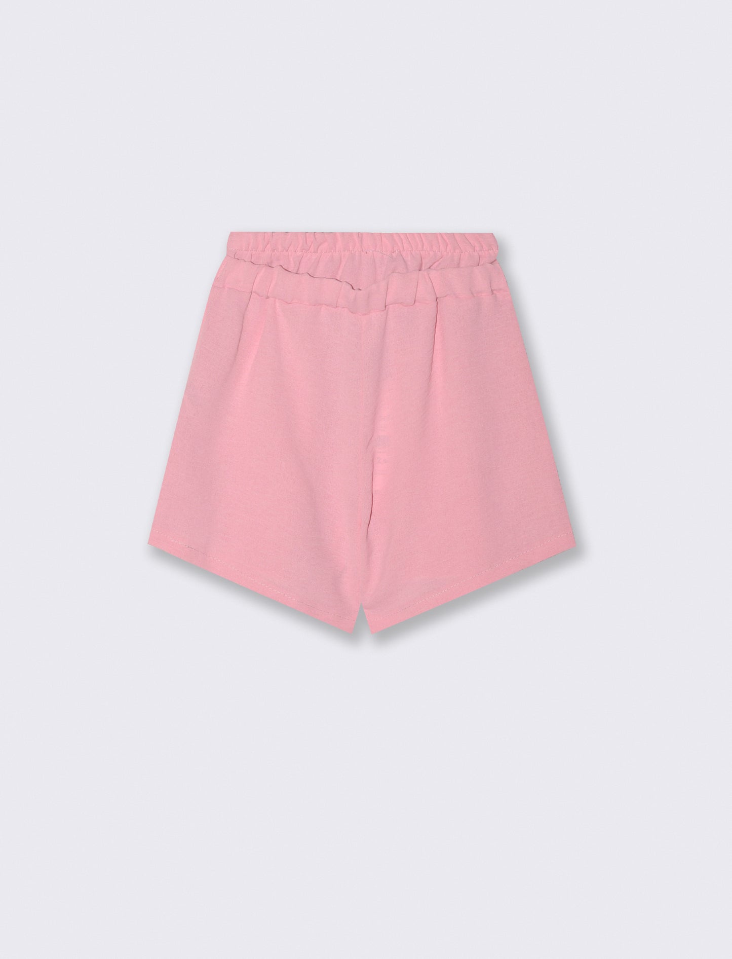 Short finta gonna in tessuto leggero. - Rosa