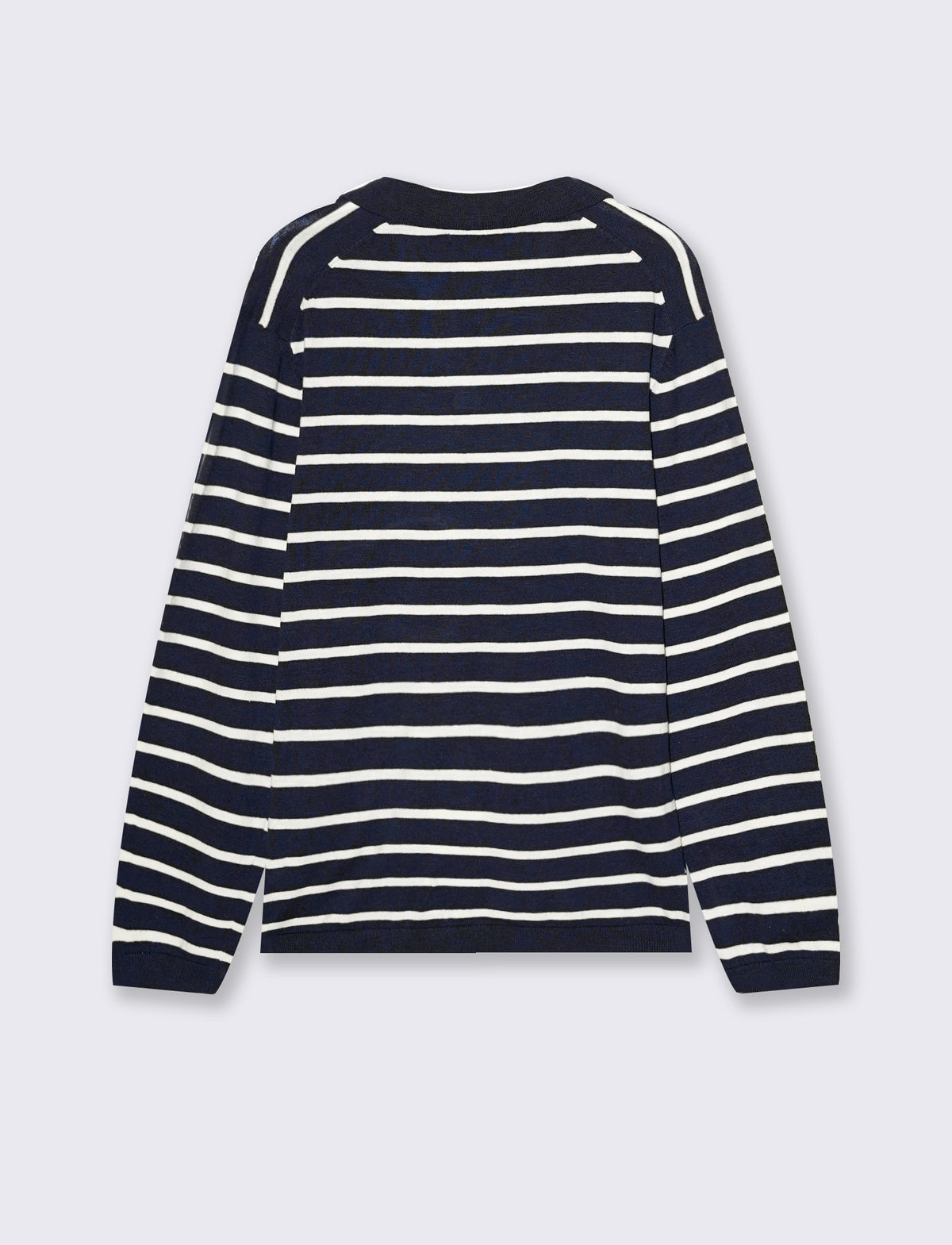 MAGLIA MODELLO POLO A RIGHE - Blu