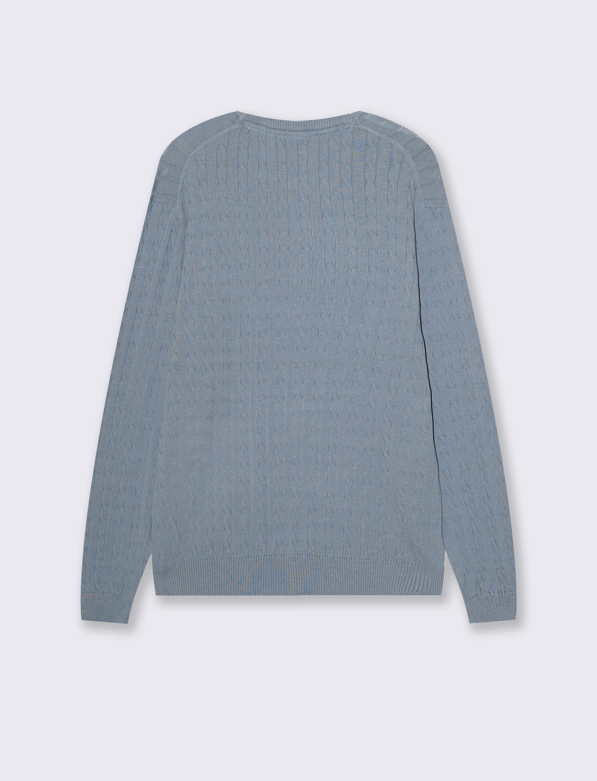 MAGLIA GIROCOLLO JACQUARD A TRECCE - CARTA DA ZUCCHERO