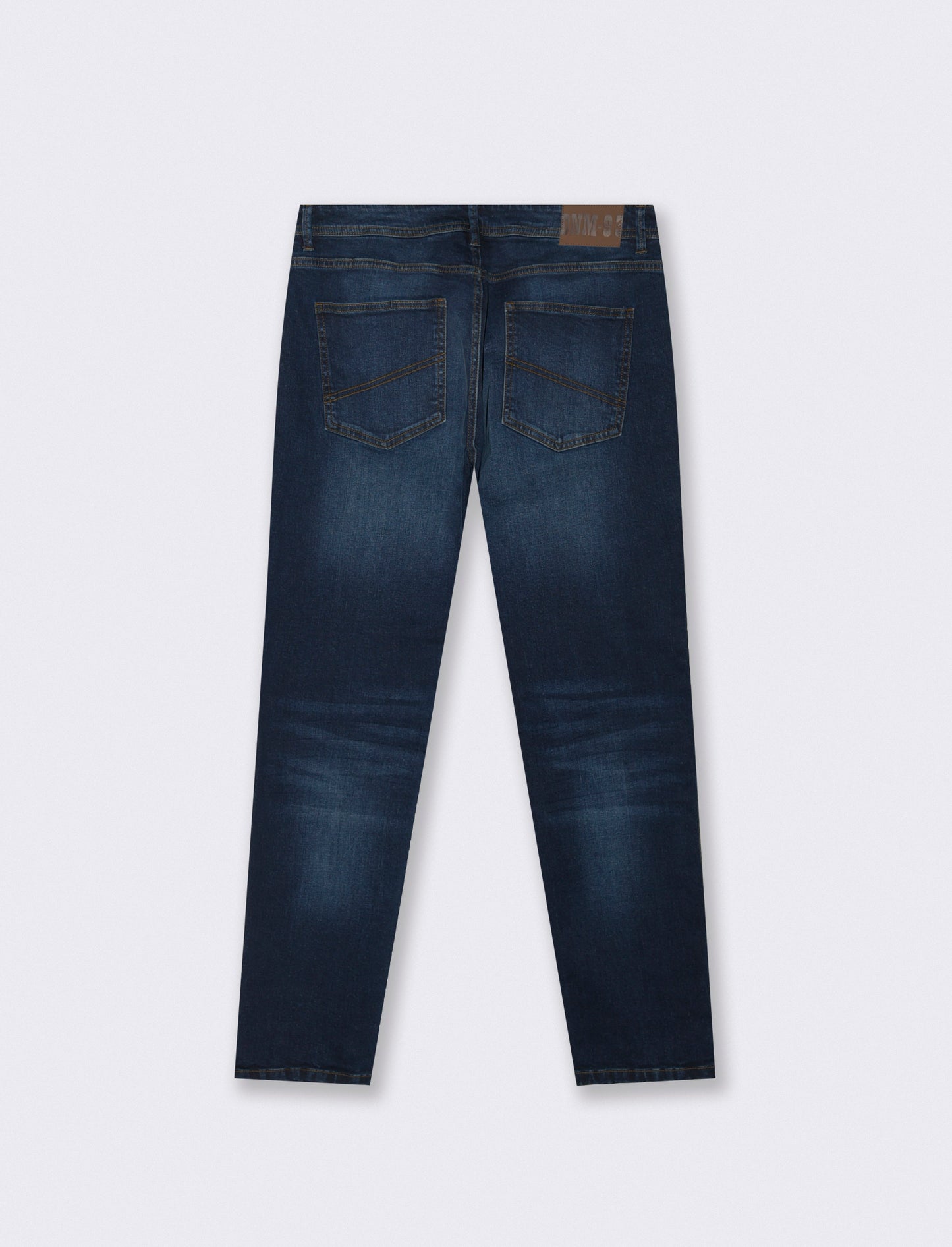 Dark blue slim fit jeans with a washed effect - Blue