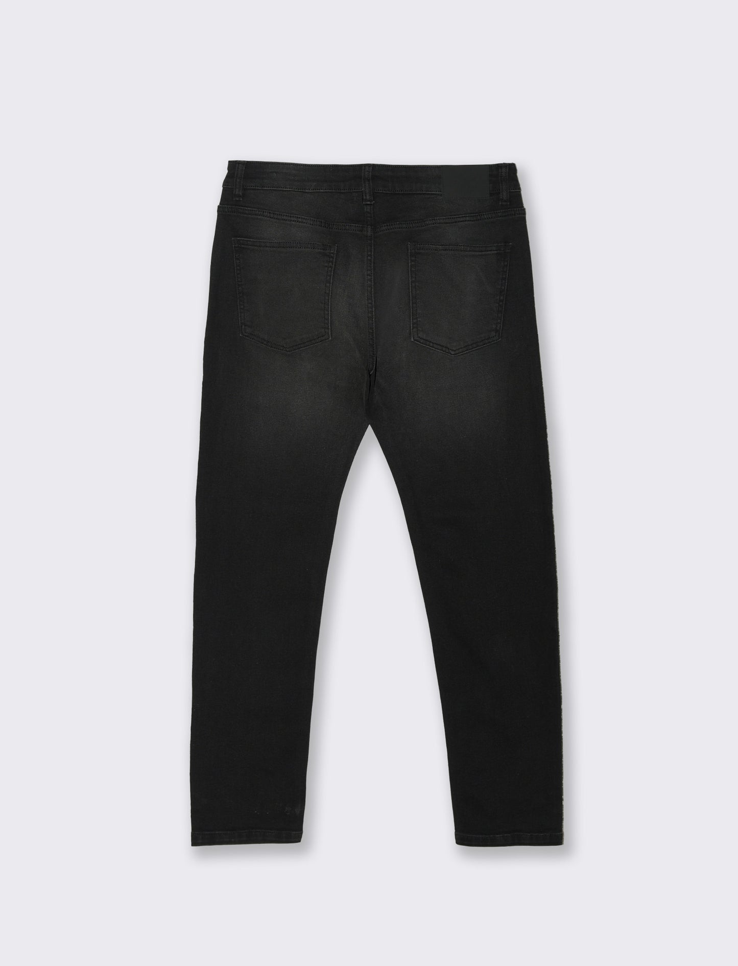 Jeans skinny fit nero effetto slavato - Nero