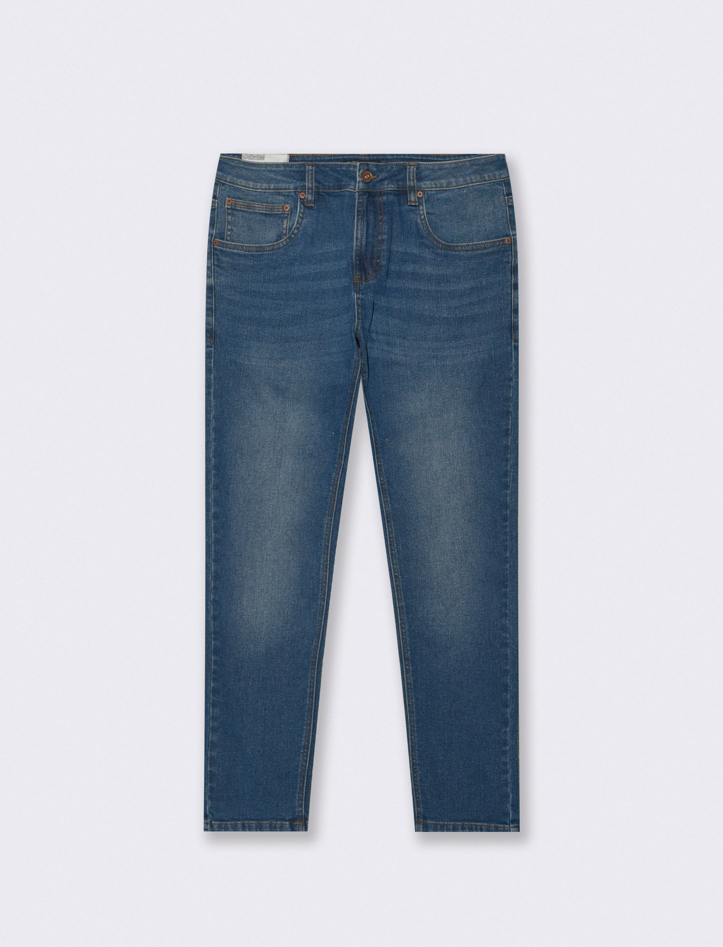 Jeans skinny fit blu scuro effetto slavato - DENIM SCURO