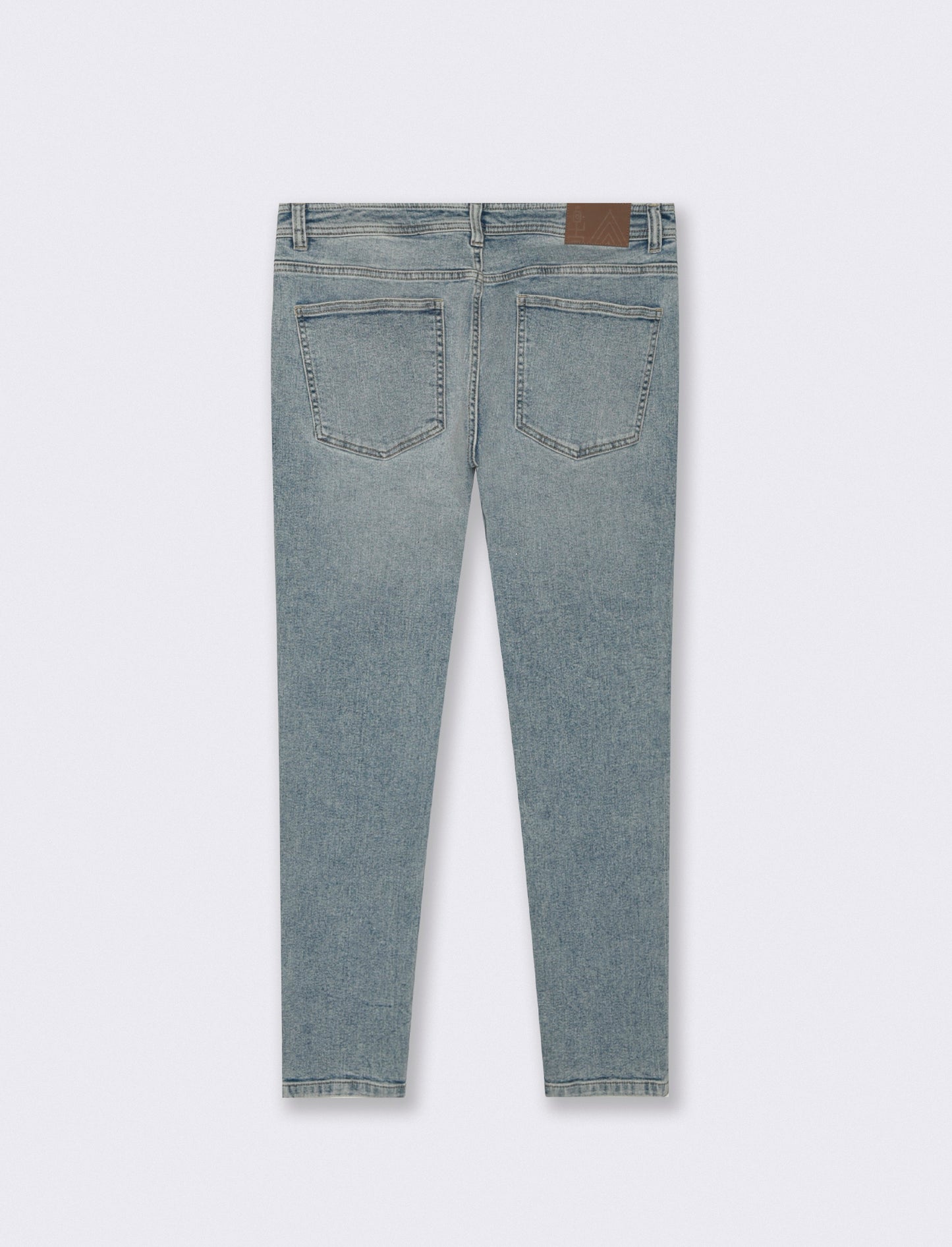 Light blue skinny fit jeans with a faded effect - Blue