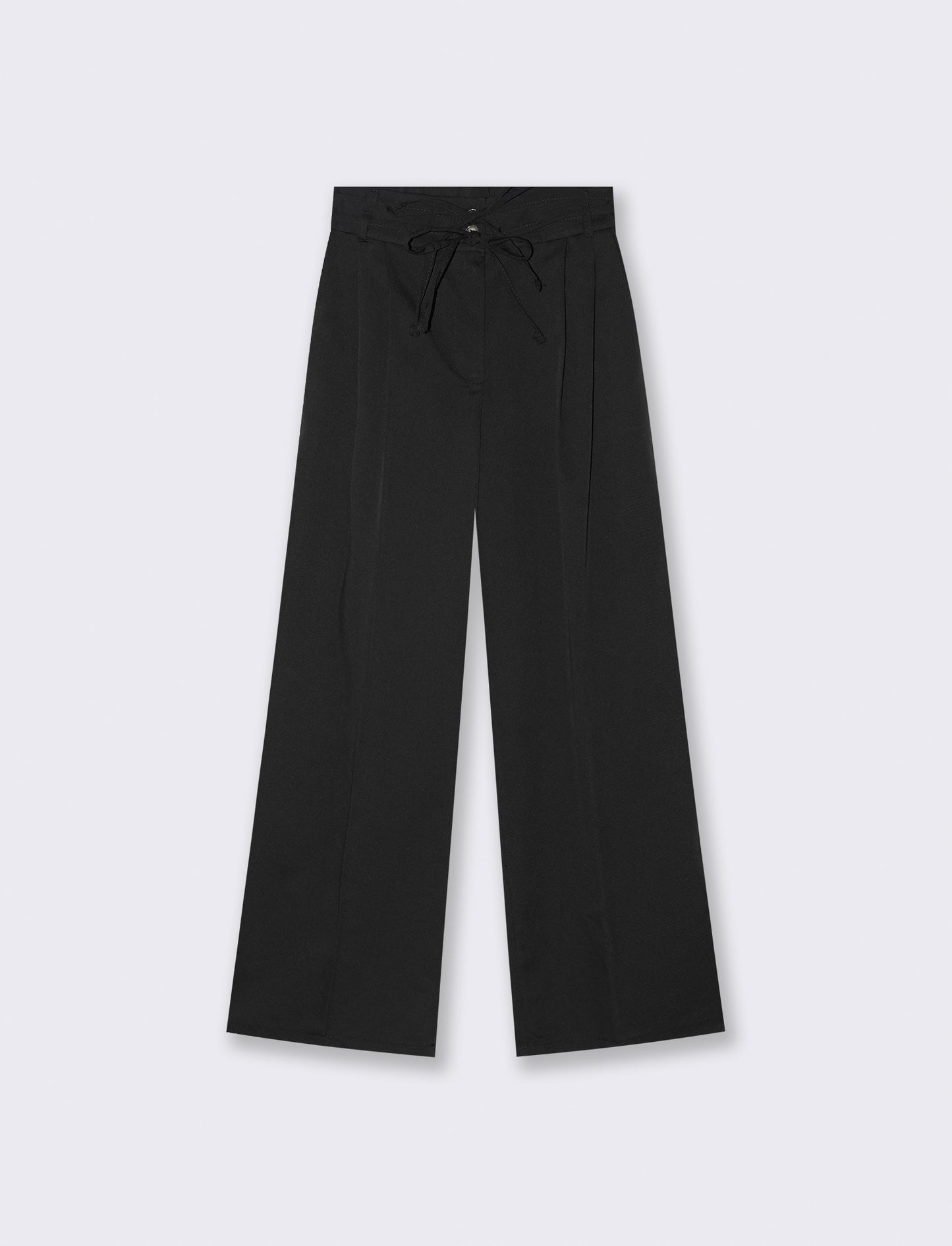 PANTALONE CON LACCI - Nero