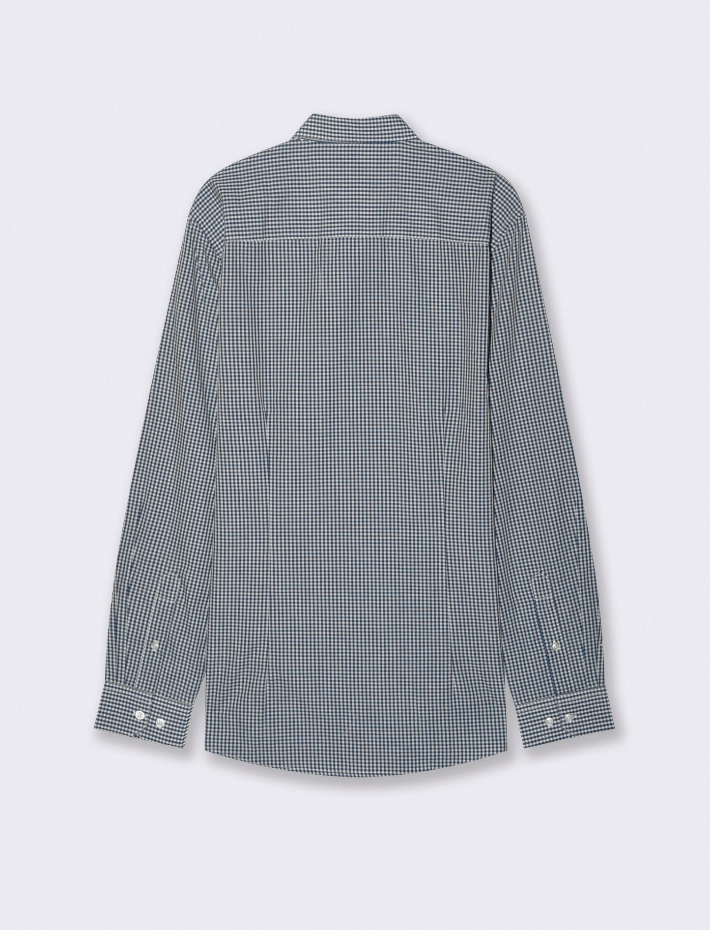 Camicia Regular Fit Easy Iron Unita e Fantasia - navy