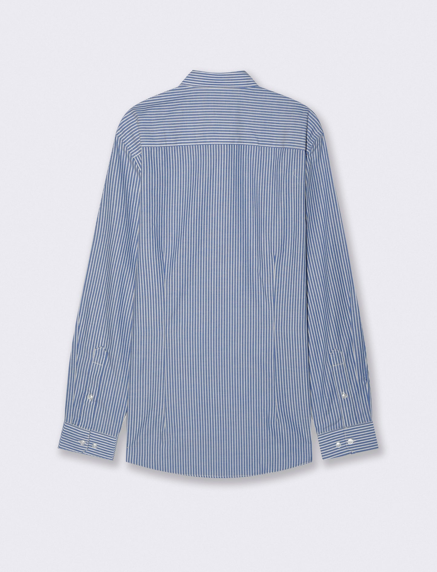 Regular Fit Easy Iron Solid and Patterned Shirt - Blue