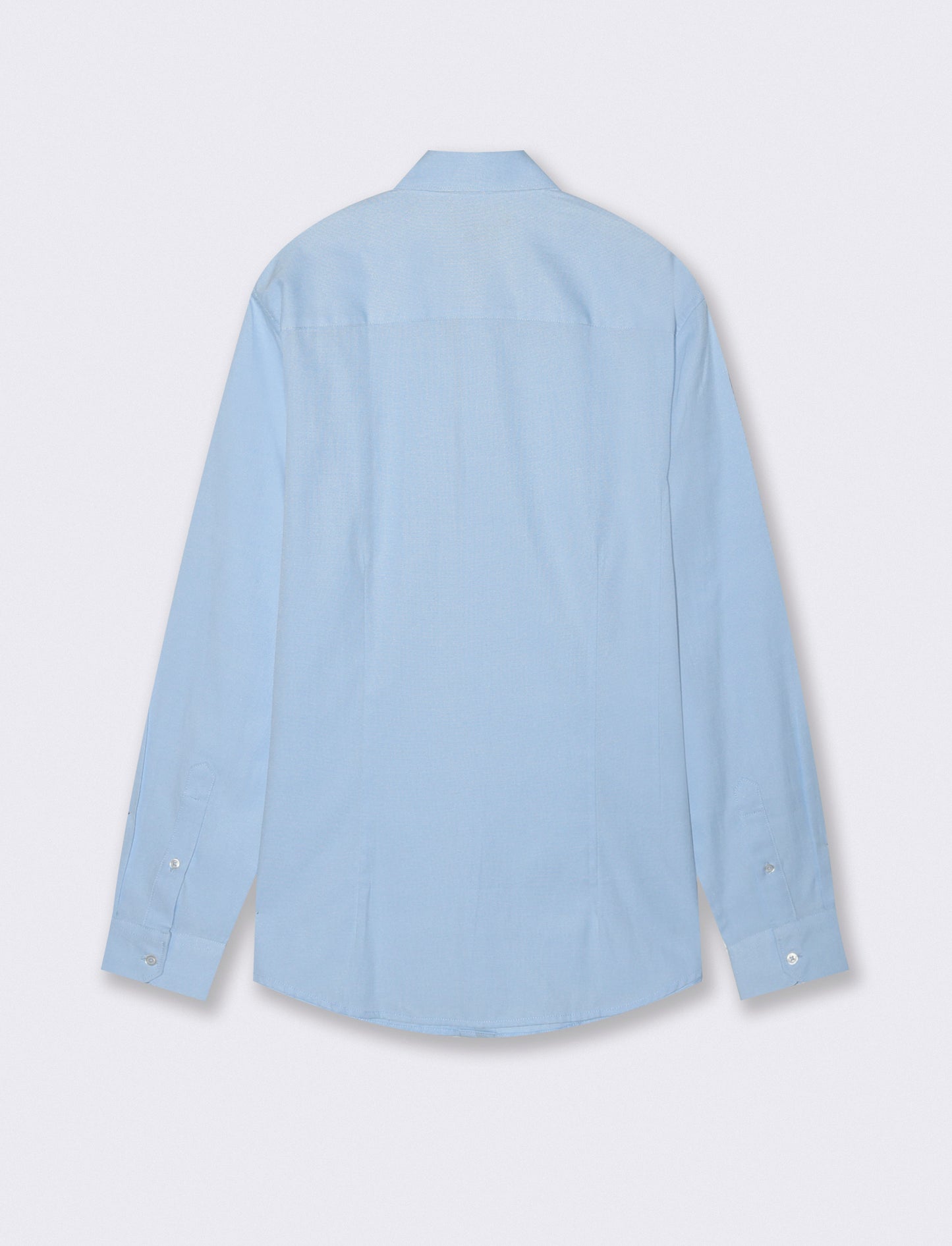 Camicia Oxford Regular Fit in Cotone - Celeste