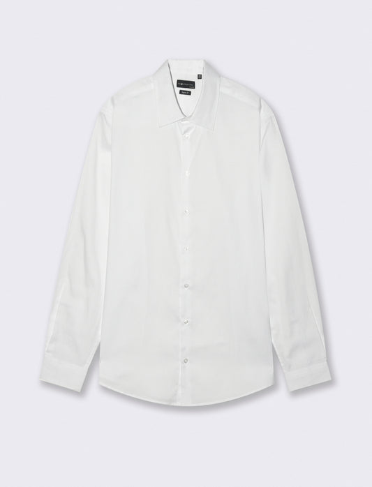Camicia Oxford Regular Fit in Cotone - Bianco