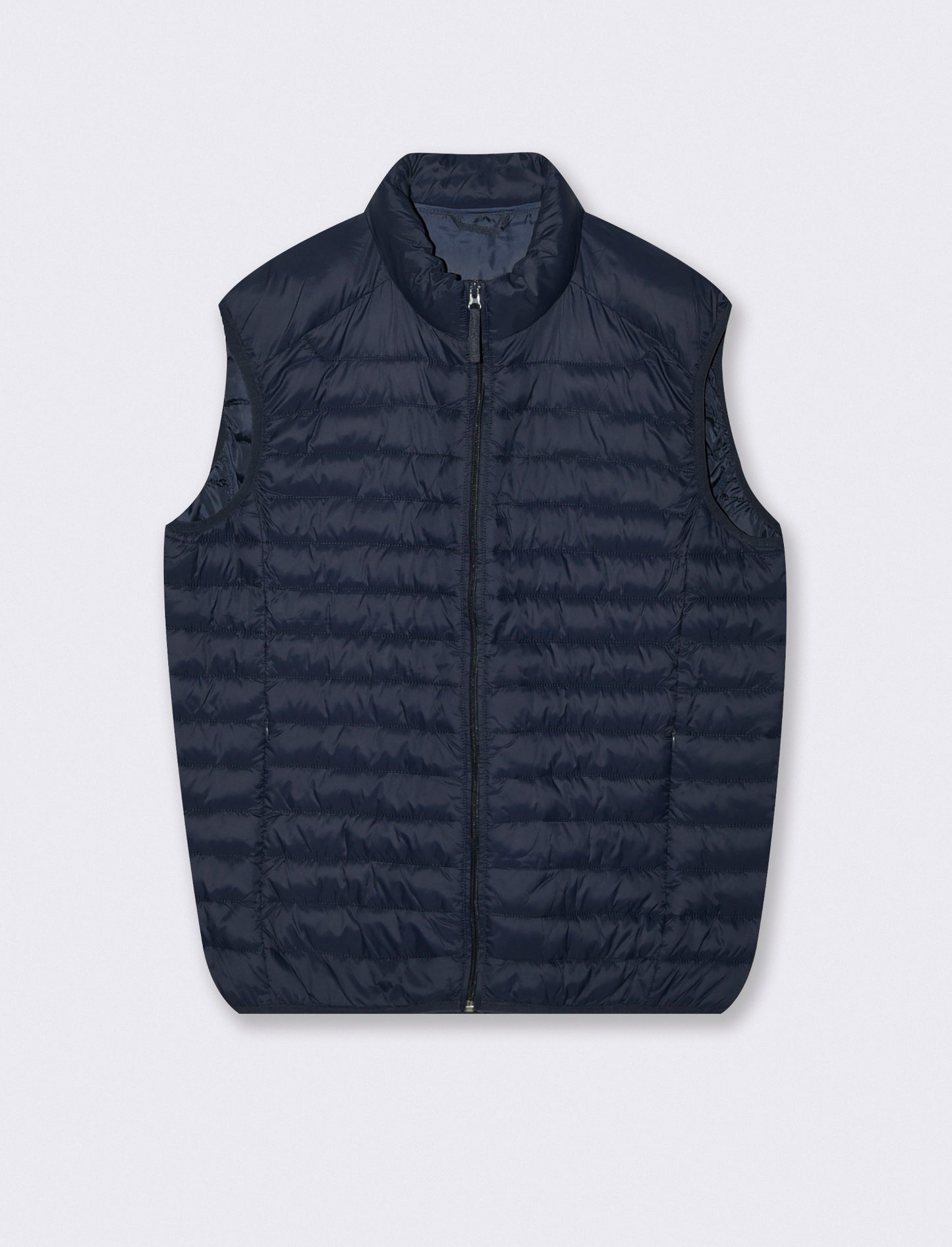 Giubbotto Gilet Piumino Imbottito Collo Alto - Blu