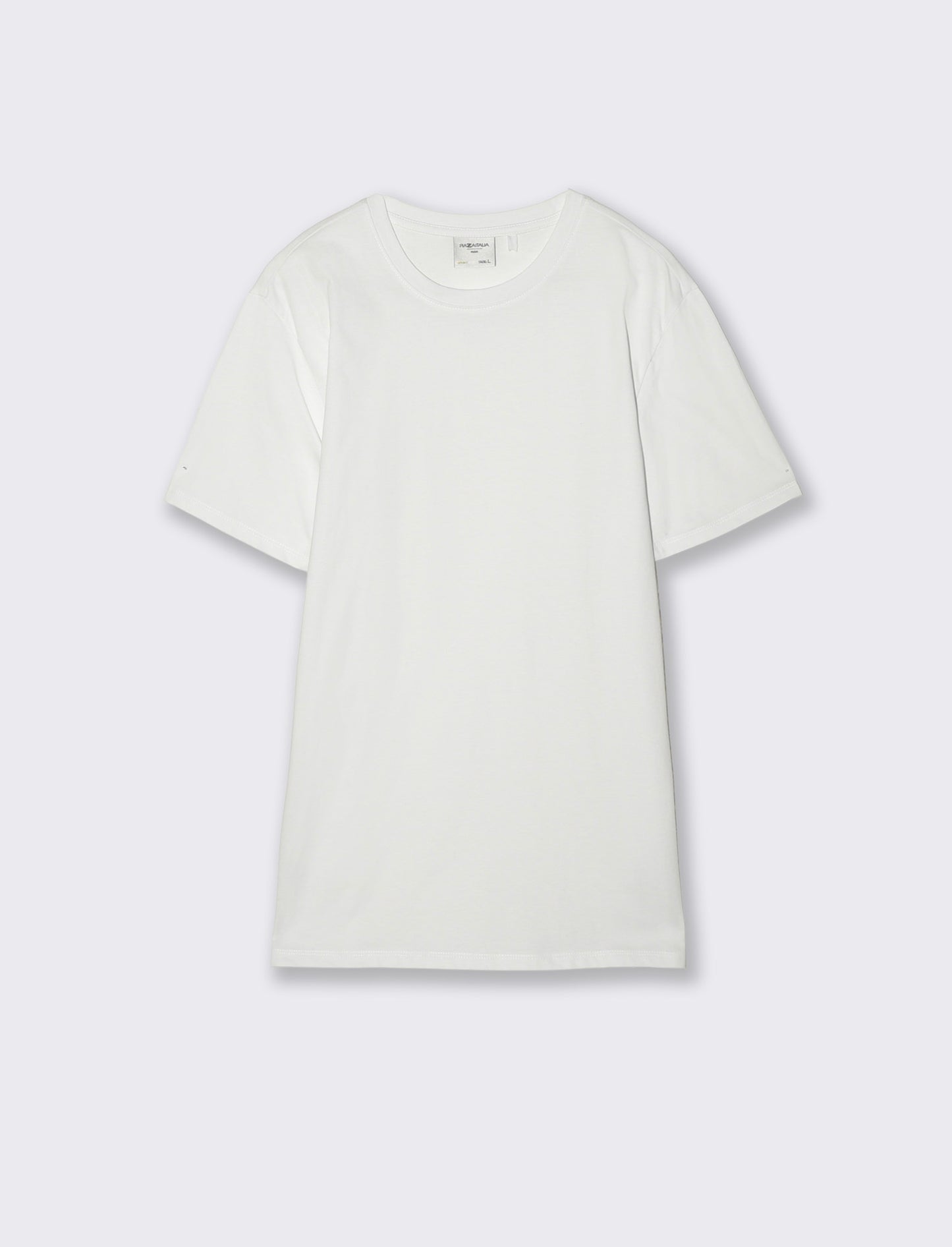 Cotton regular fit crew neck T-shirt - White