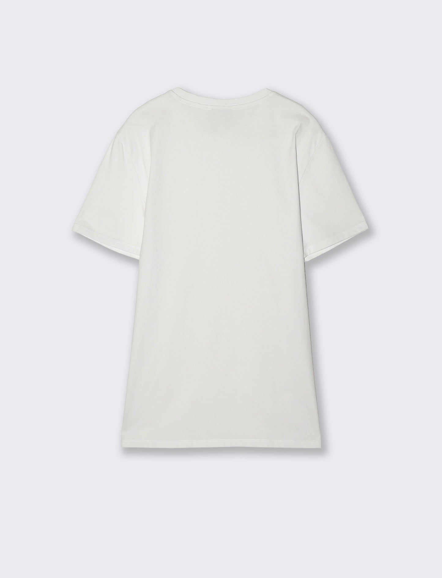 Cotton regular fit crew neck T-shirt - White