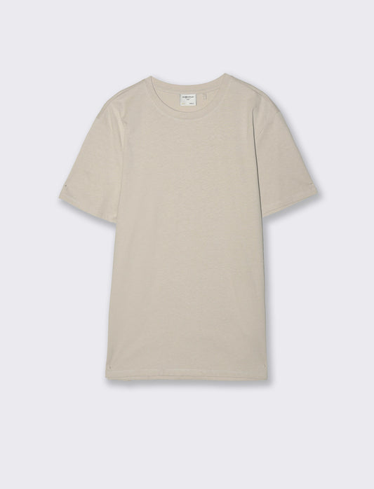 Cotton regular fit crew neck T-shirt - Grey