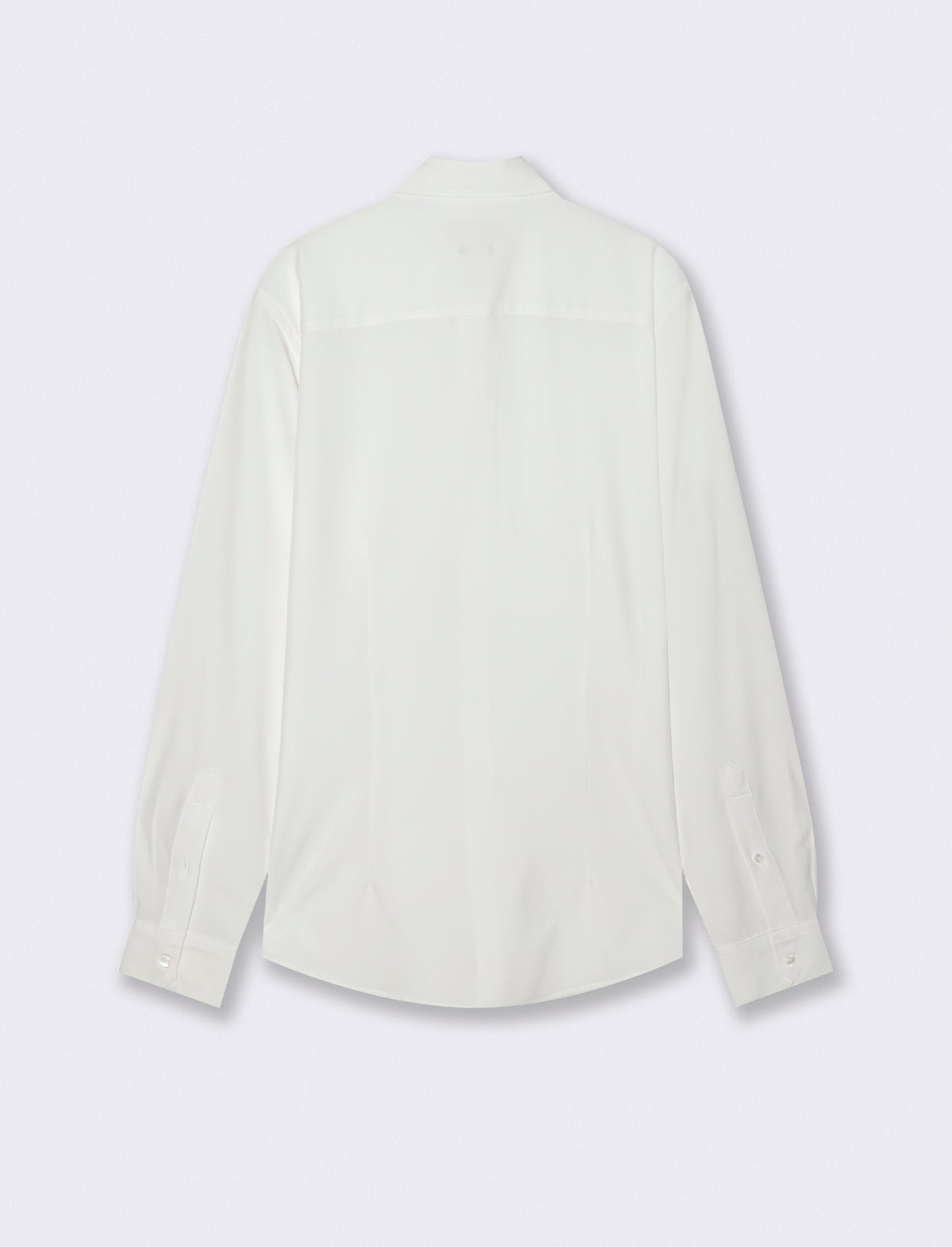 Slim Fit Technical Fabric Shirt - White