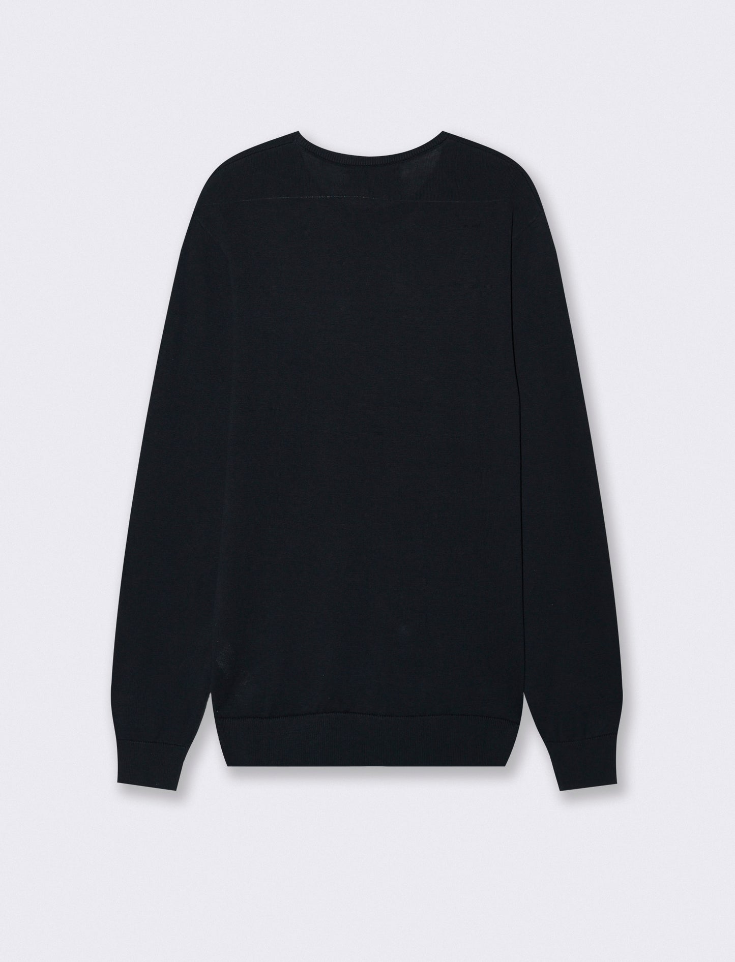 MAGLIA BASIC IN PURO COTONE - Blu