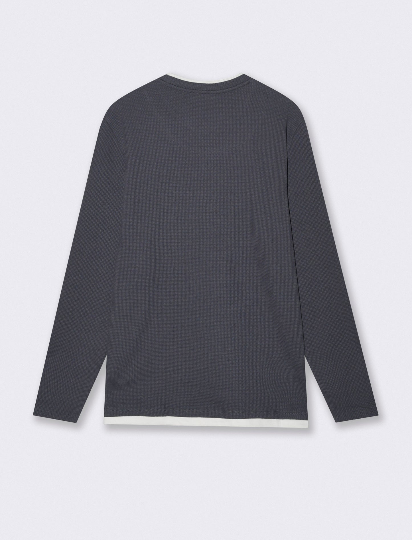 Maglia girocollo waffel in misto cotone - Avion