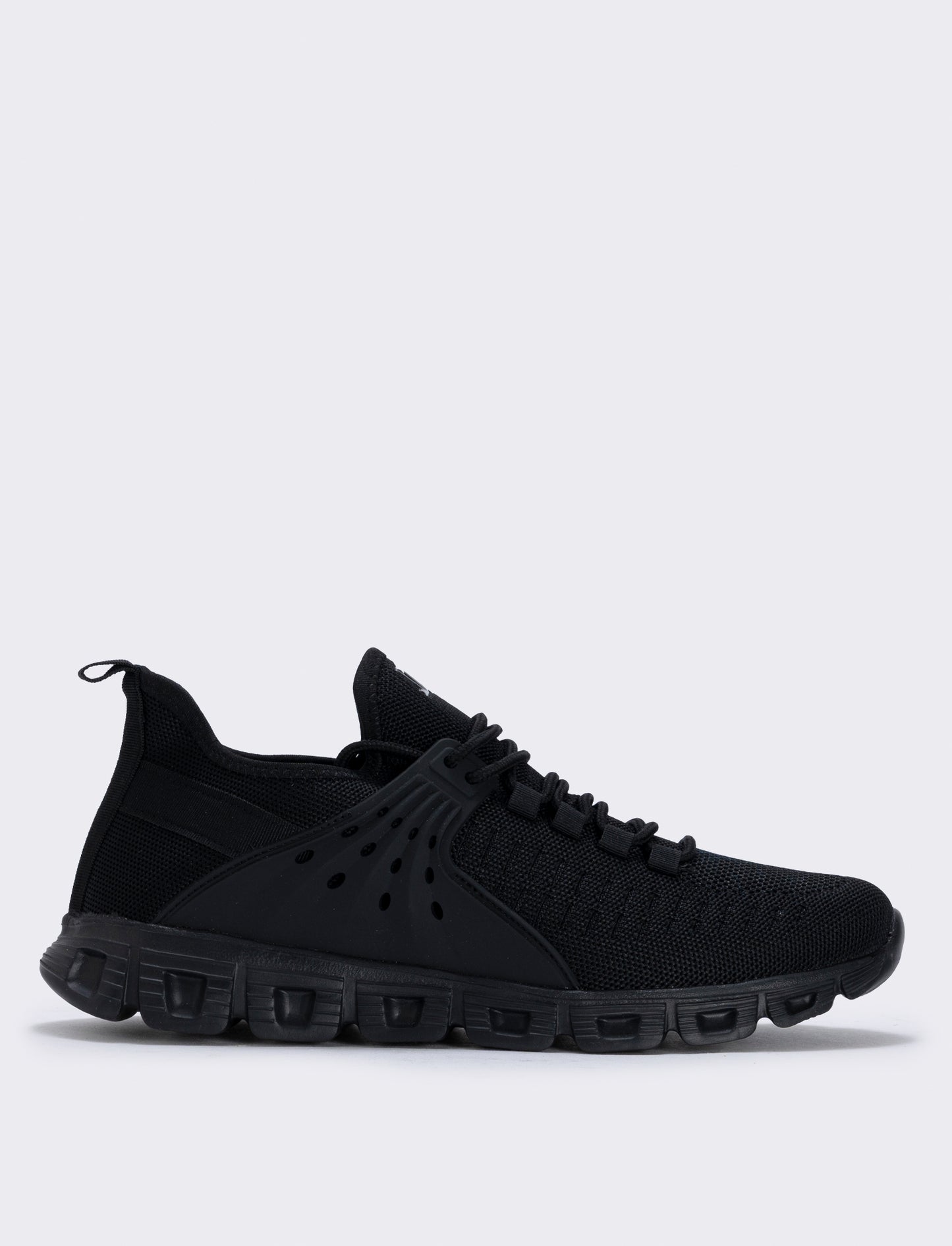 Sneakers running uomo in tessuto tecnico - Nero