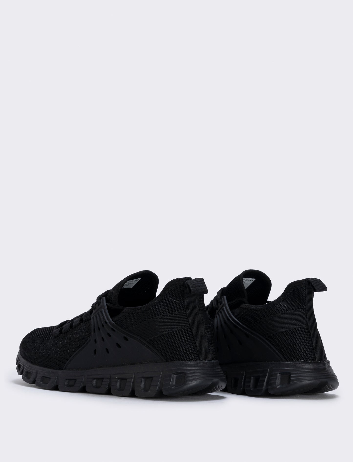 Sneakers running uomo in tessuto tecnico - Nero