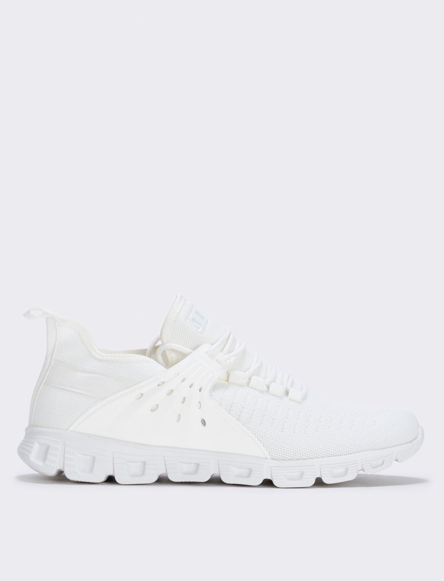 Sneakers running uomo in tessuto tecnico - Bianco