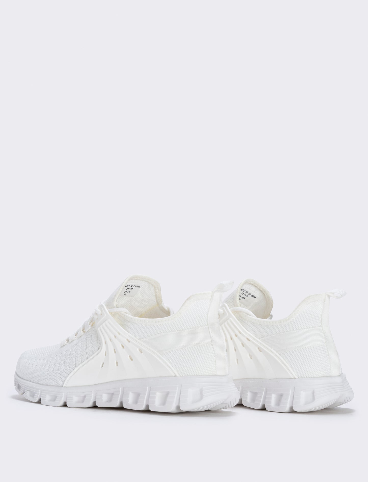 Sneakers running uomo in tessuto tecnico - Bianco