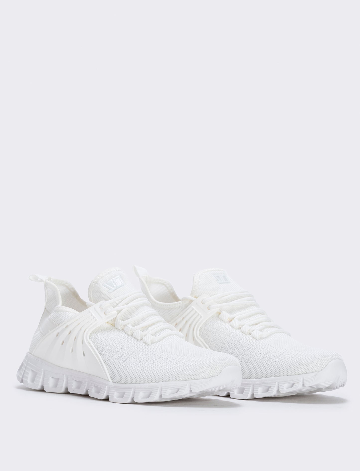 Sneakers running uomo in tessuto tecnico - Bianco