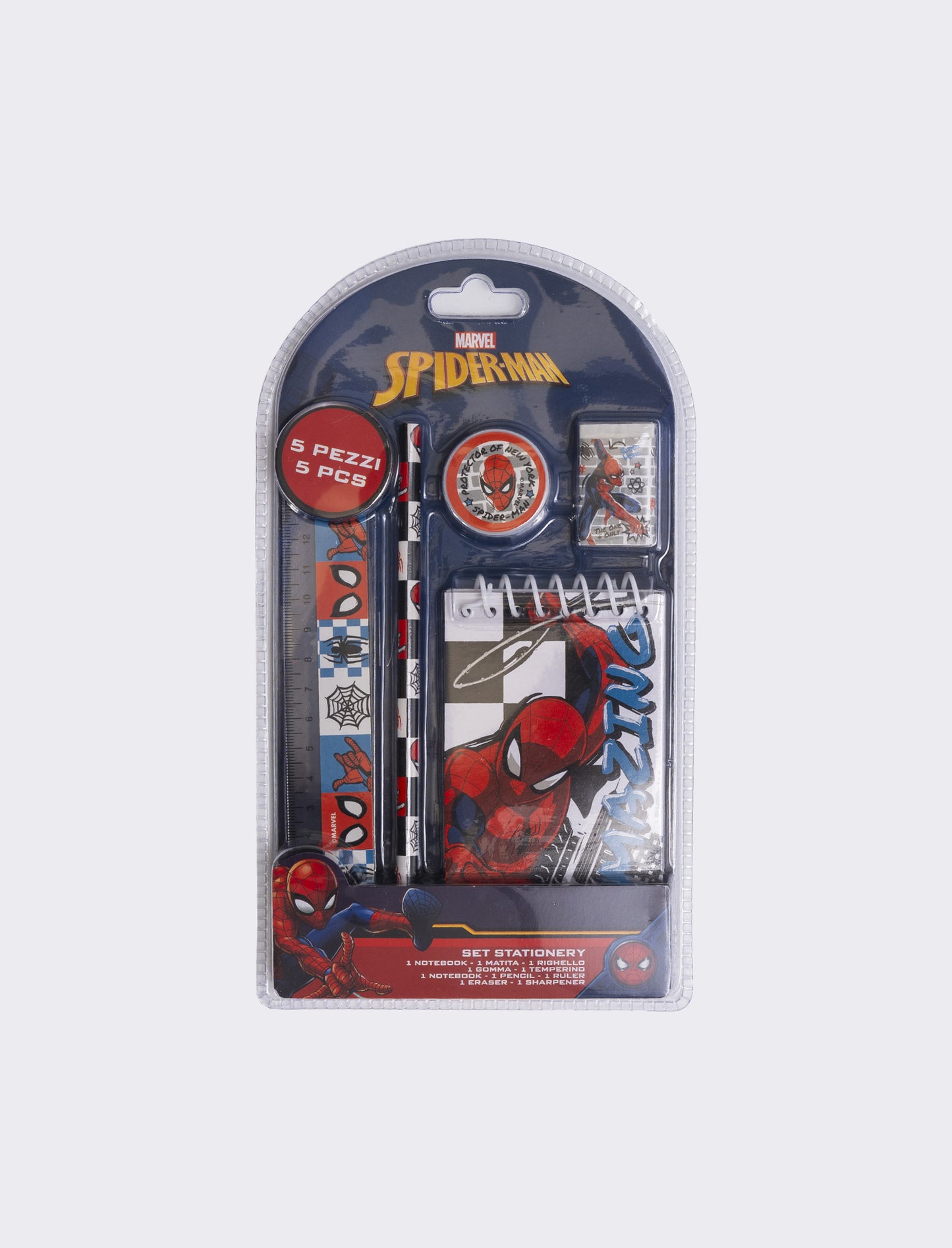 Set stationery licenze bambino - Rosso