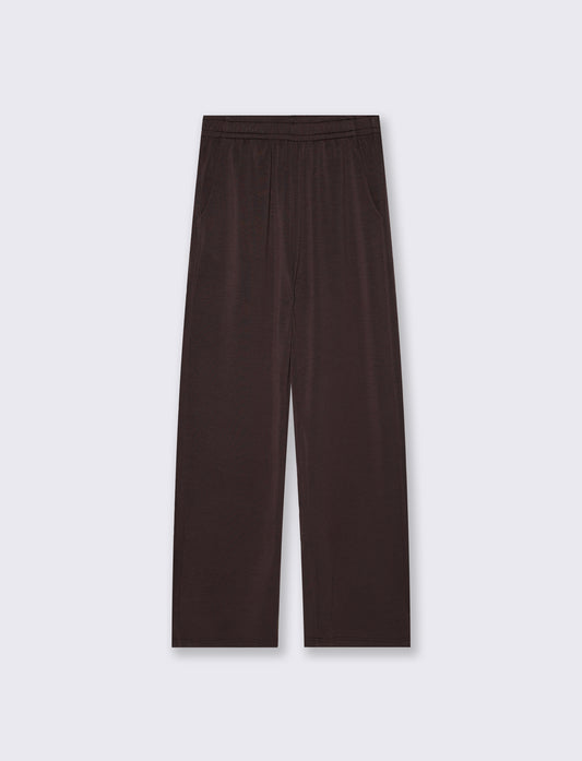 jogger in scuba con elastico e tasche - Moro