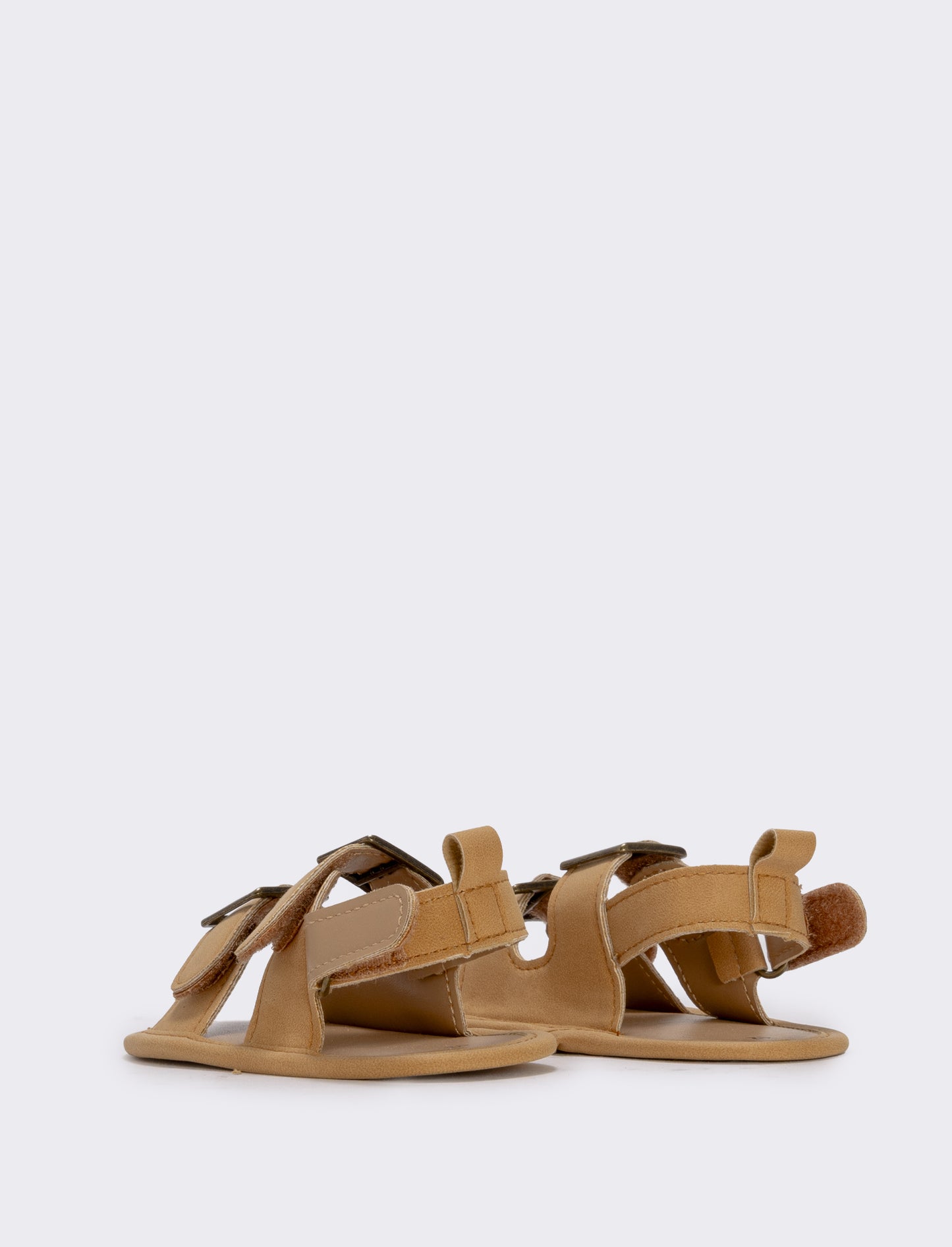 Sandalo neonato beige in poliuretano - Cammello