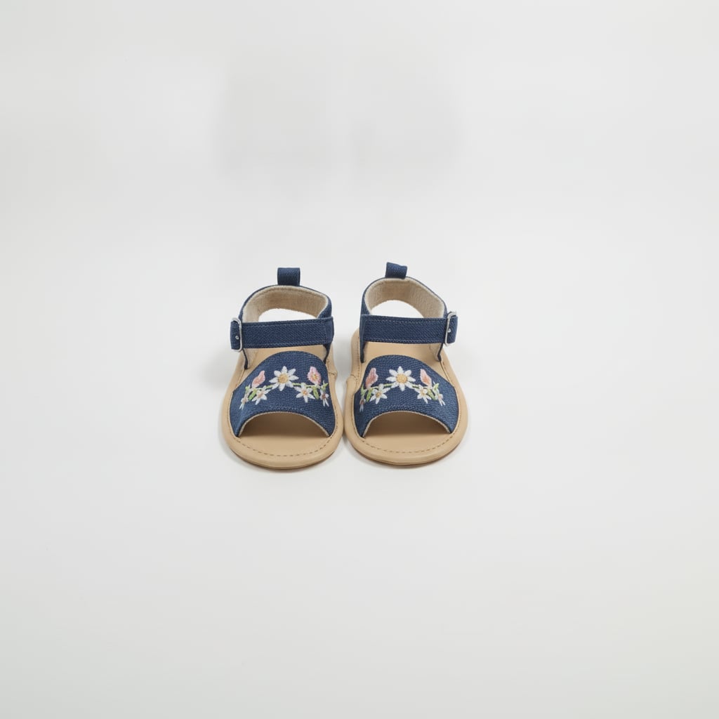 Sandalo da neonata. - Denim