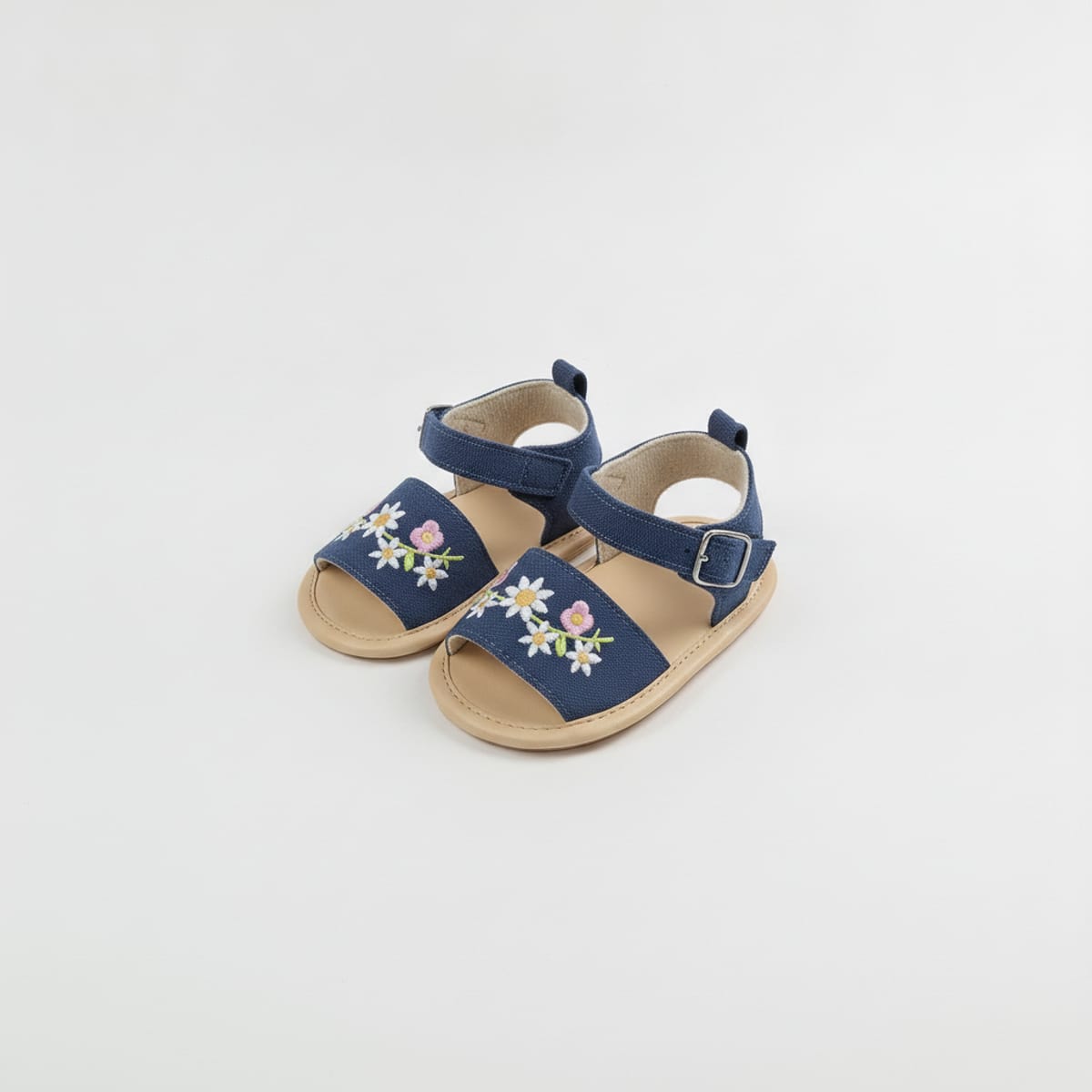 Sandalo da neonata. - Denim