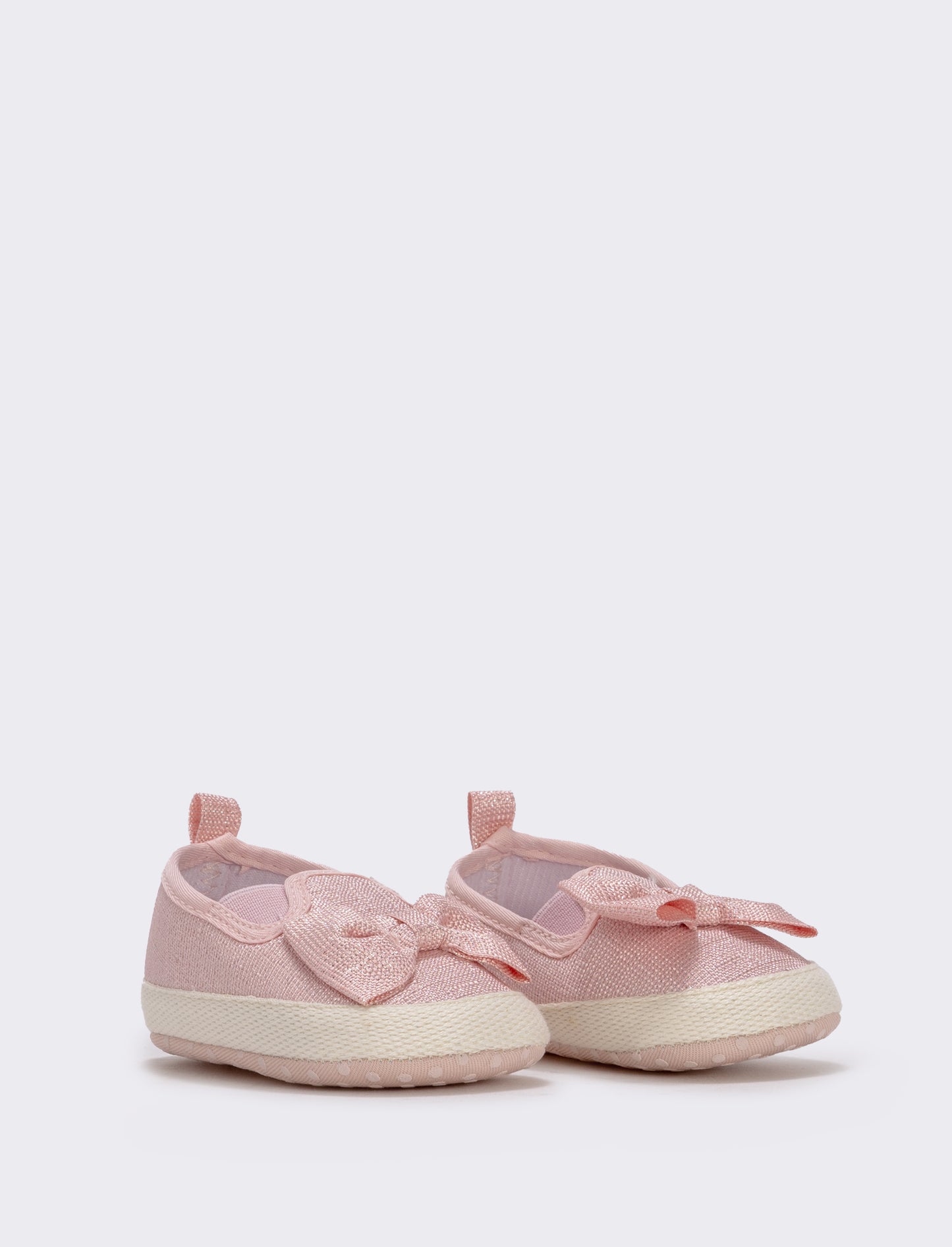 Slip-on effetto laminato rosa con fiocco - Rosa