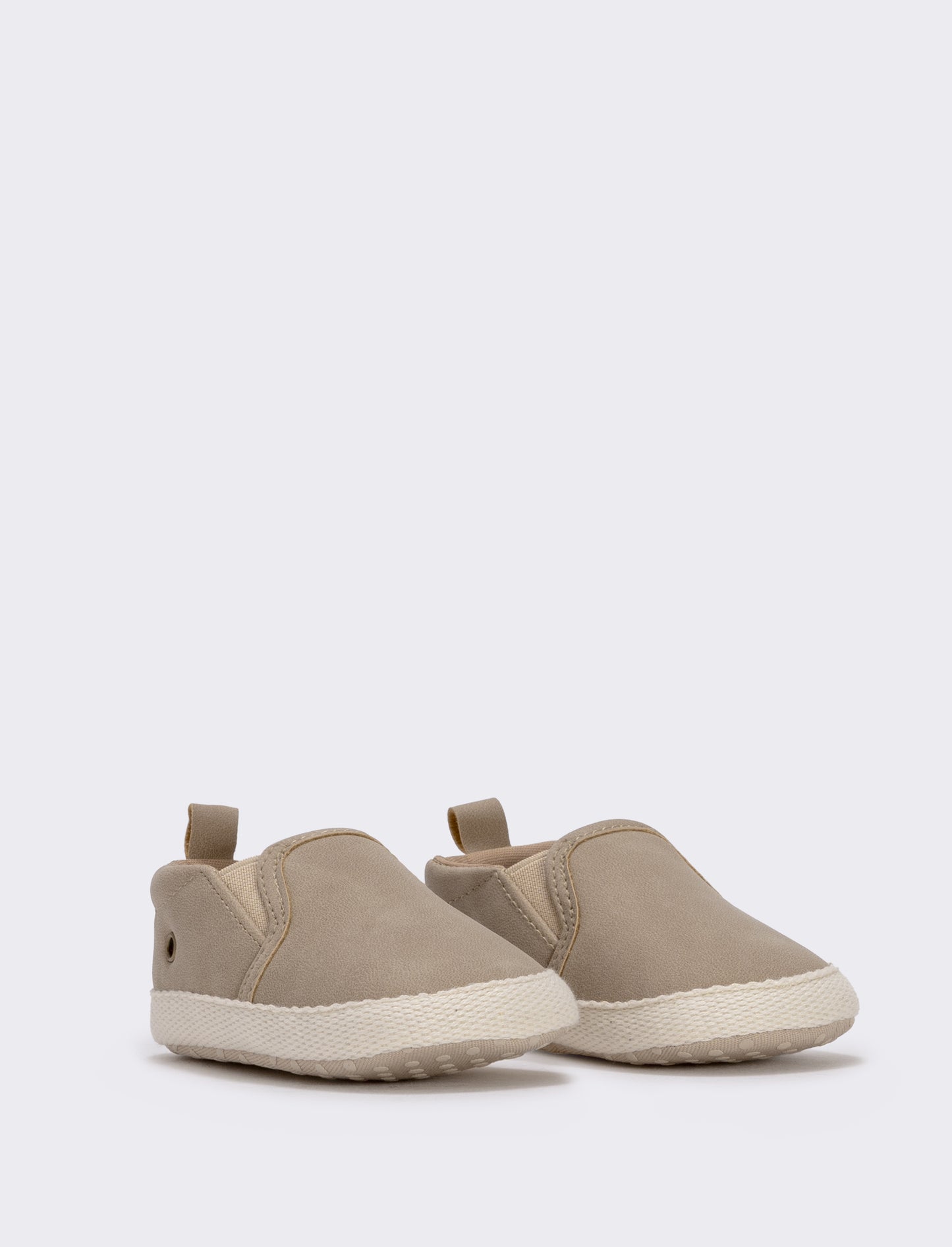 Slip-on beige antiscivolo per neonato - Beige