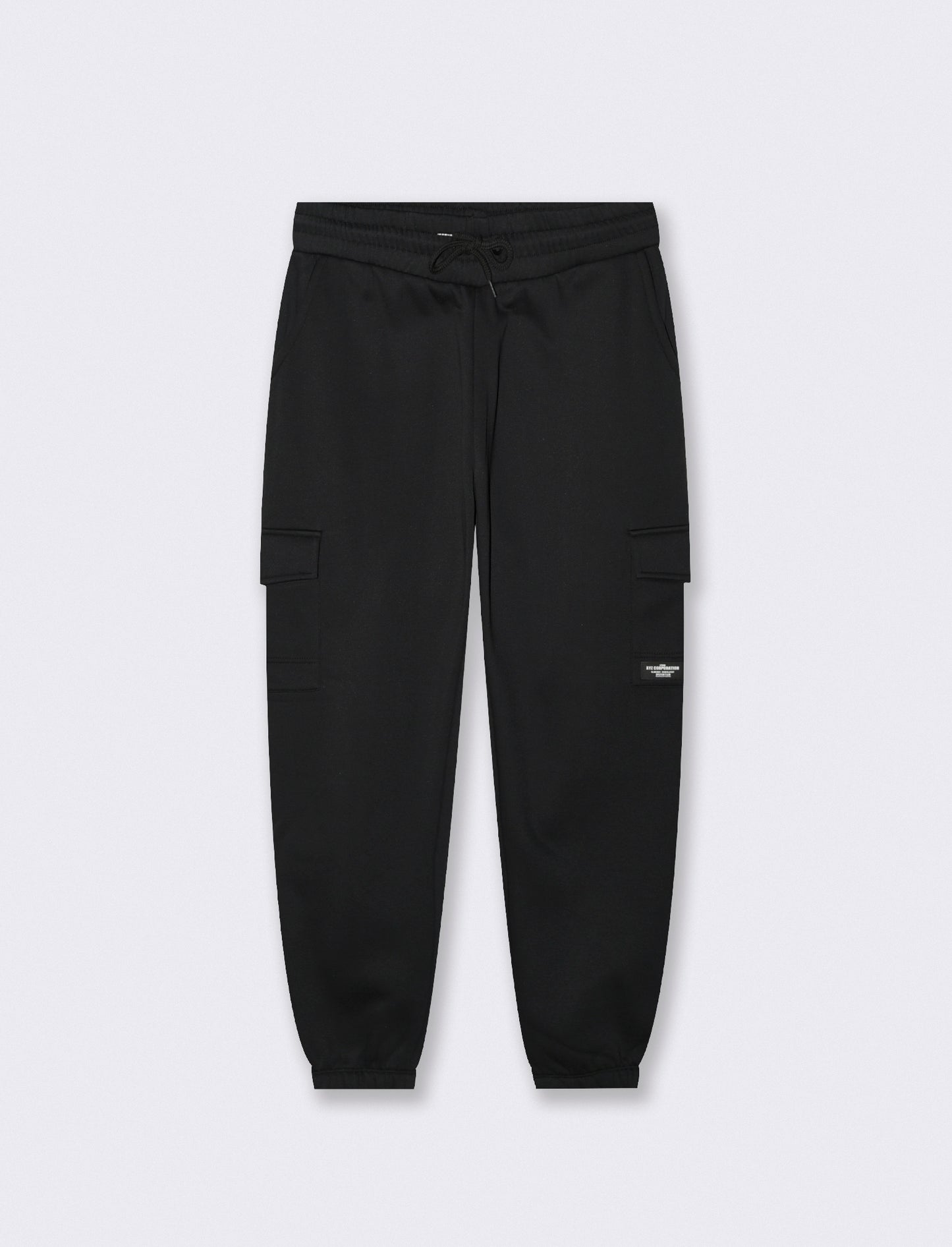 Pantaloni in felpa con tasconi laterali - Nero