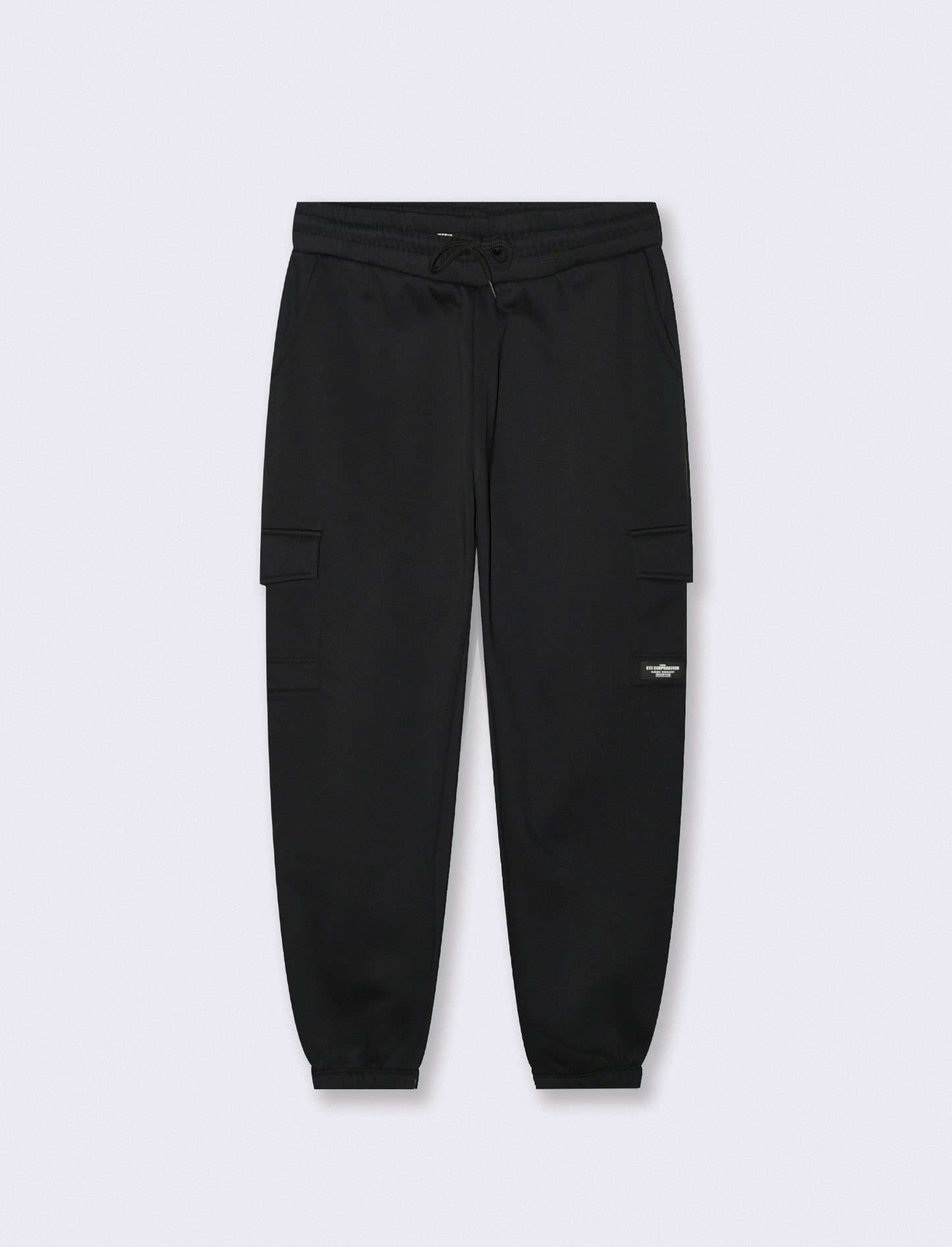 Pantaloni in felpa con tasconi laterali - Nero