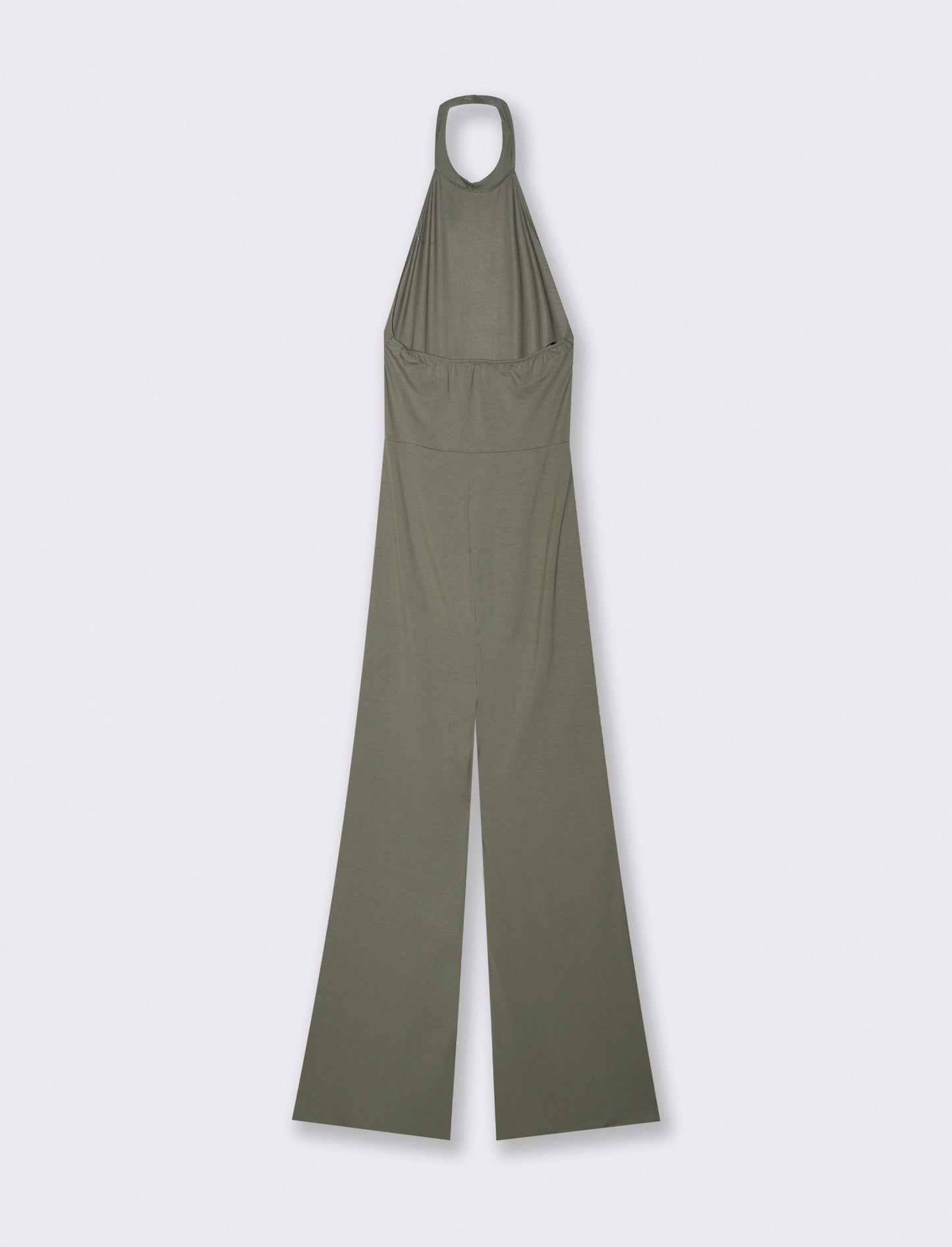 Jump suit con scollo halterneck - Verde salvia