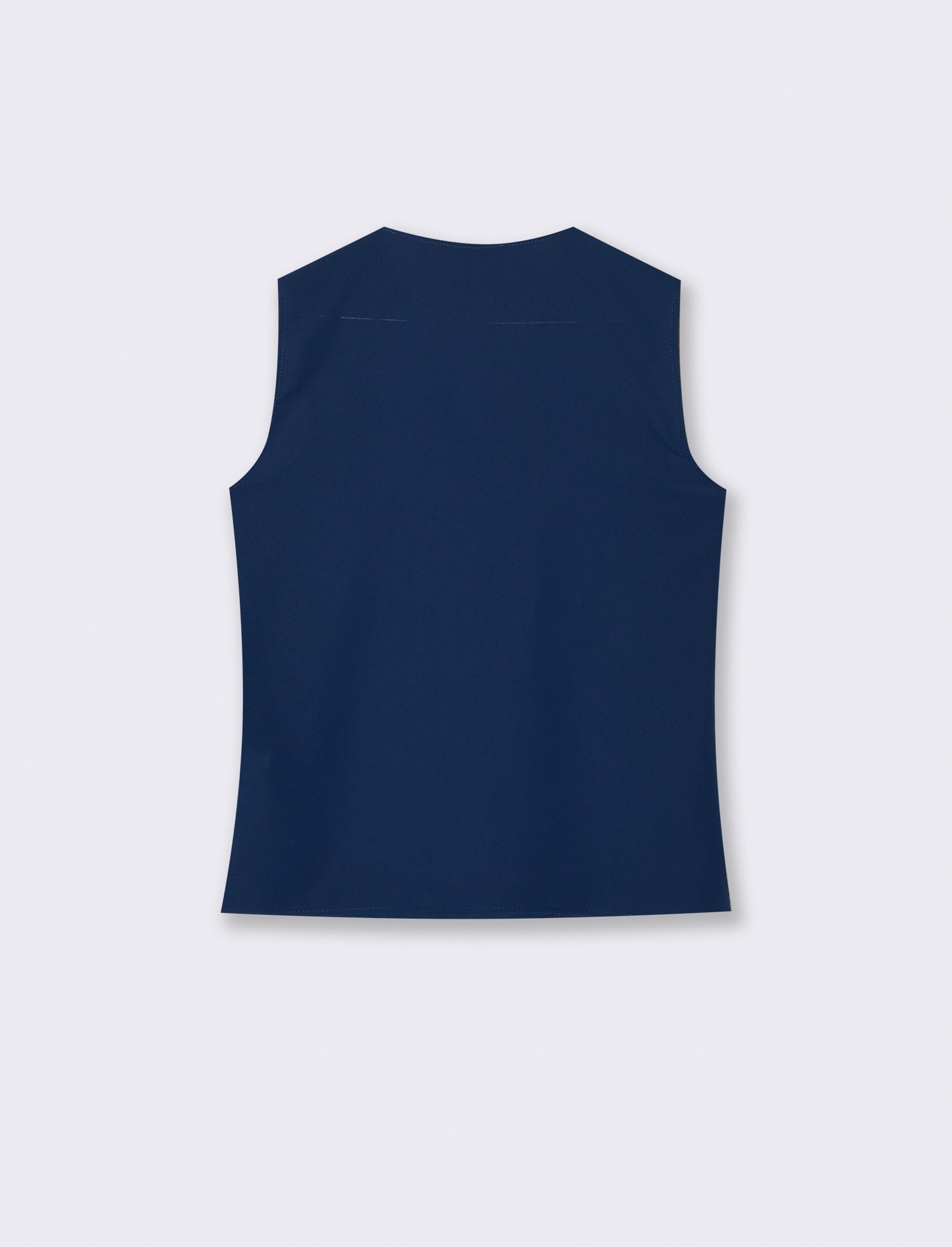 Top con rouches sul davanti - Blu