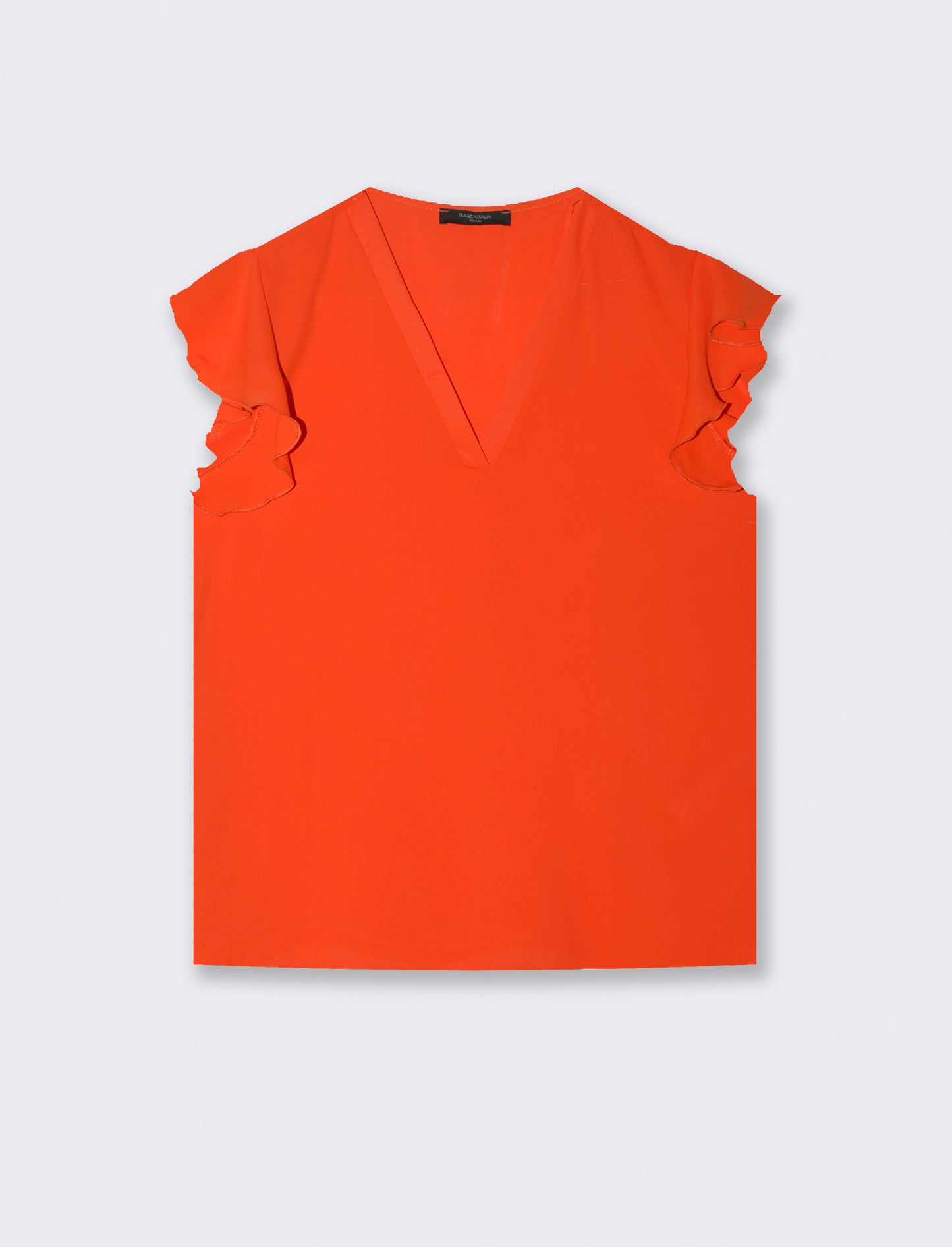 Casacca con rouches - Corallo