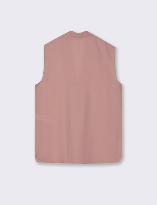 Top con scollo a V - Rosa