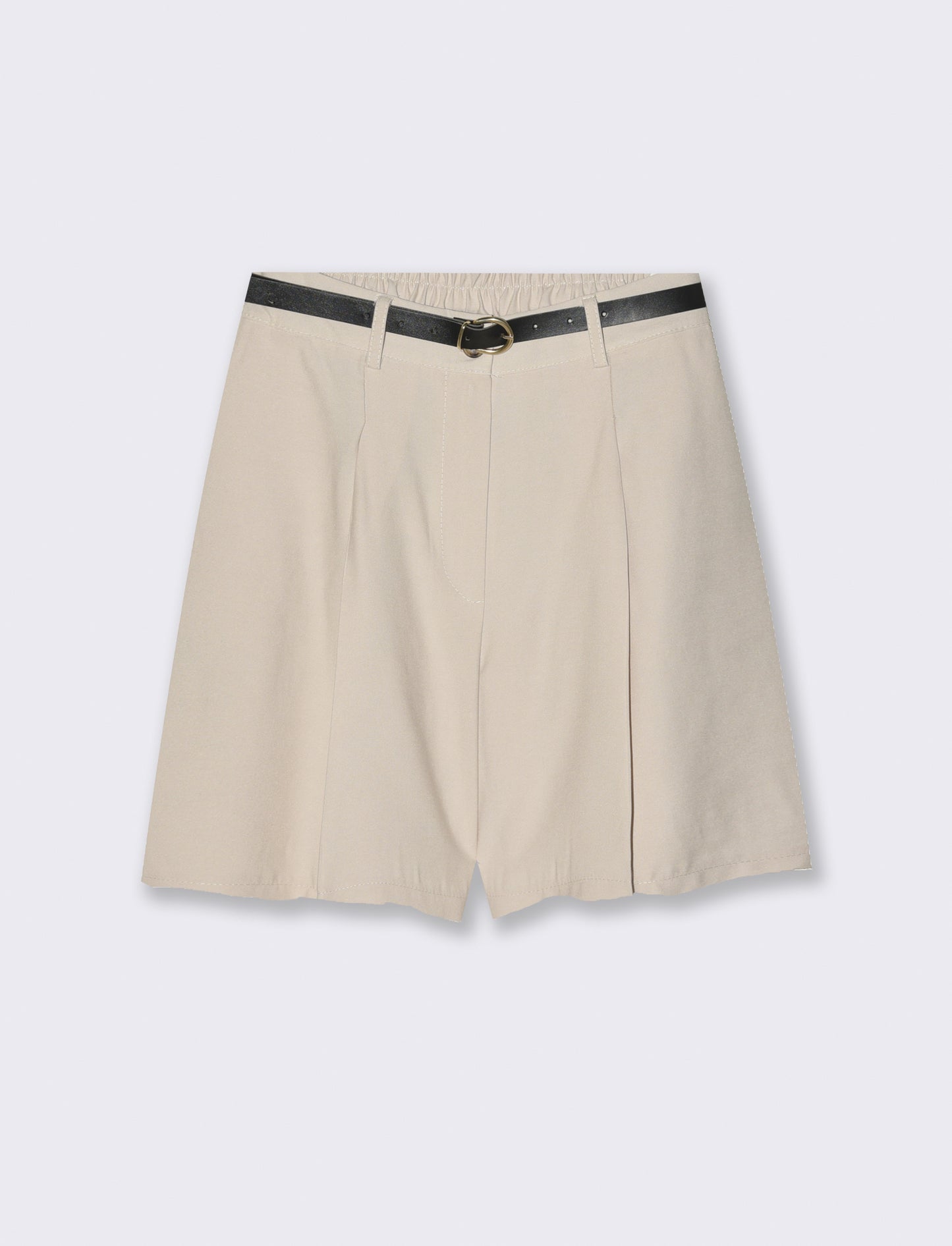 Shorts with belt - Beige