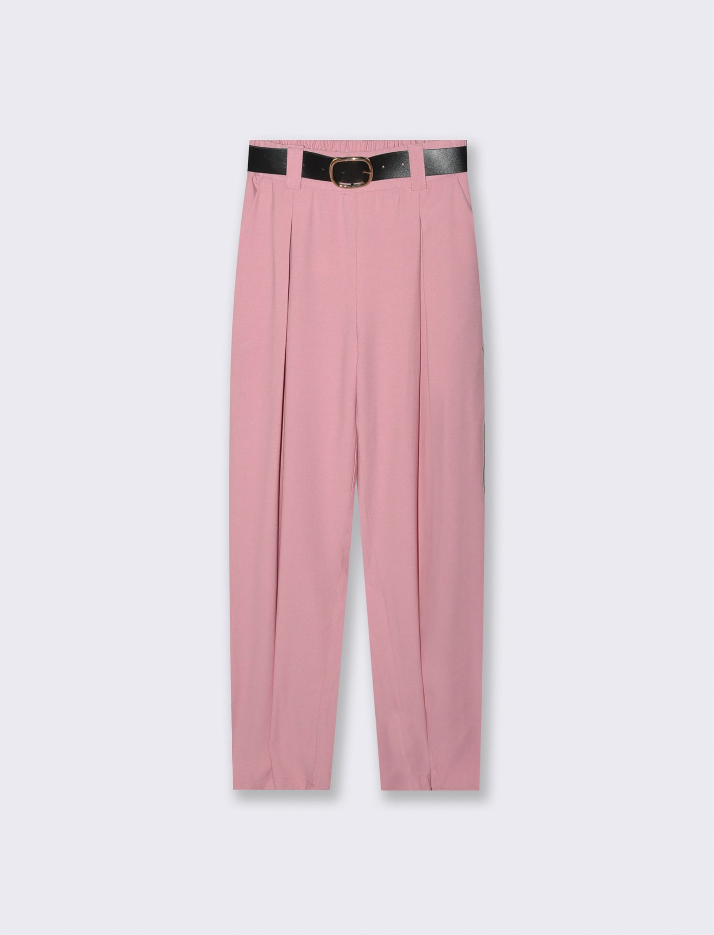 Pantaloni con cintura - Rosa