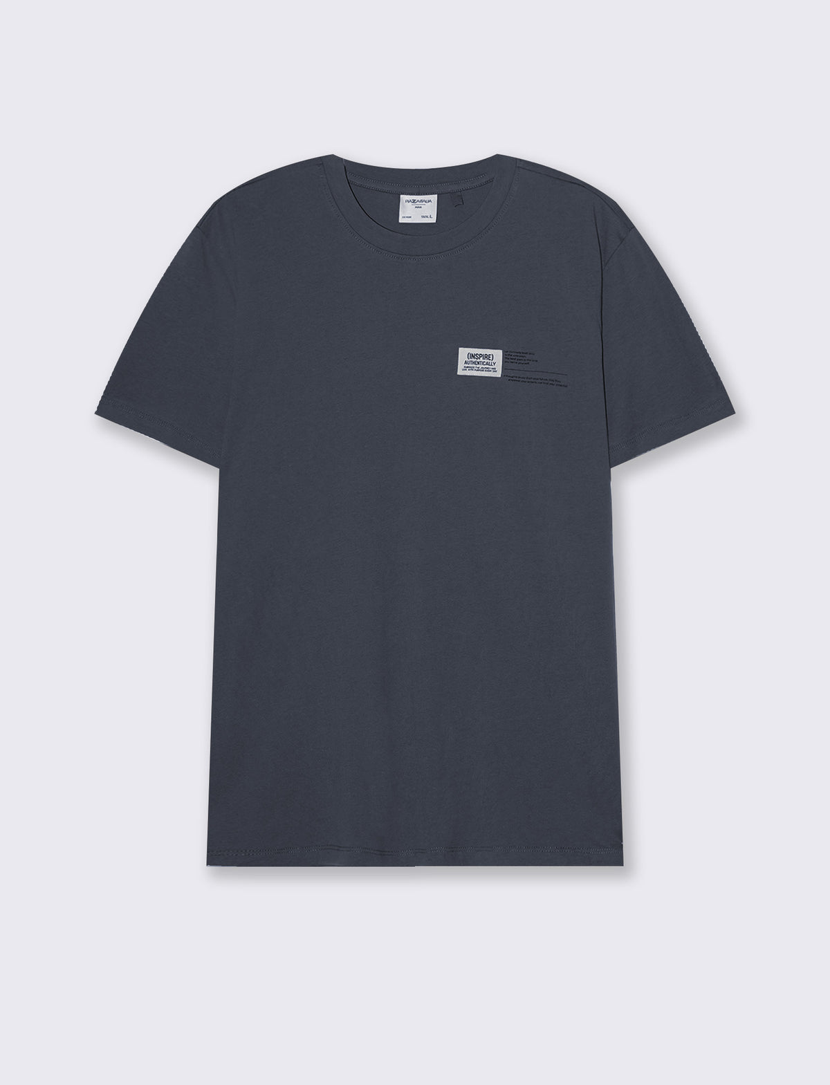 T-SHIRT IN COTONE PREMIUM CON PATCH E STAMPINA - Avion