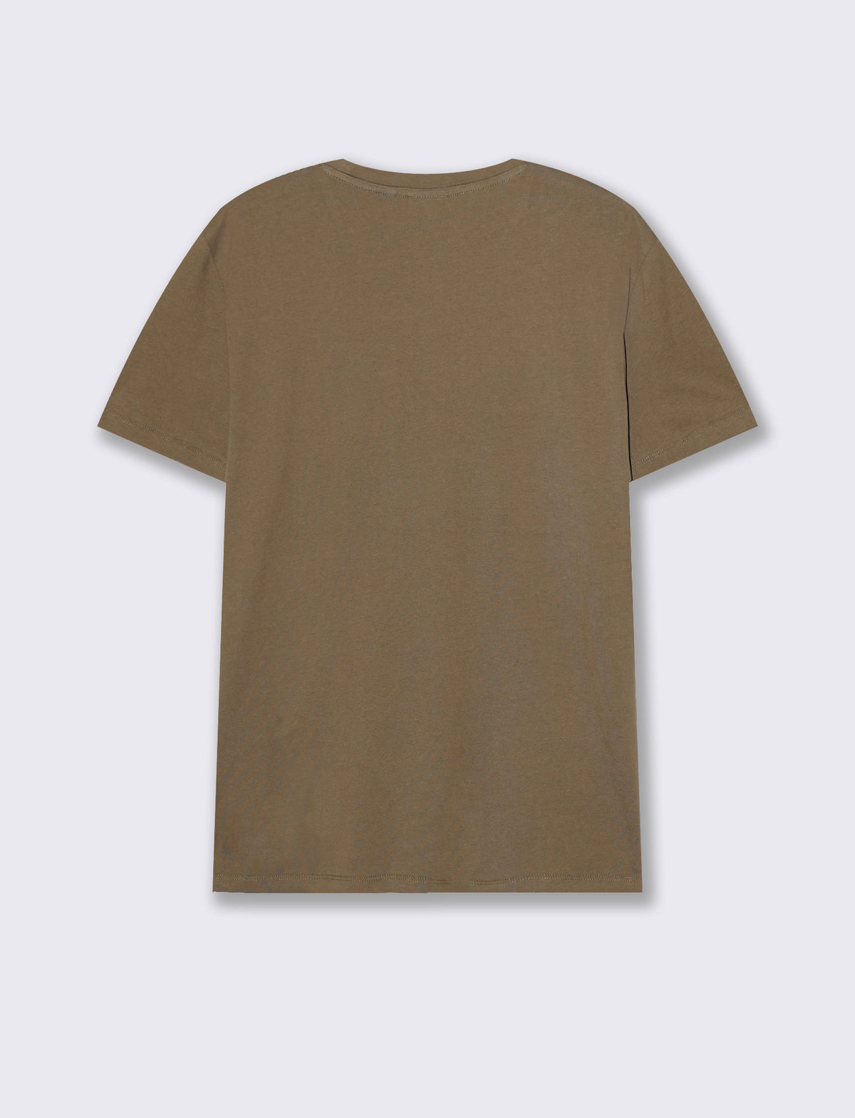 T-SHIRT IN COTONE PREMIUM CON PATCH E STAMPINA - Grigio fango
