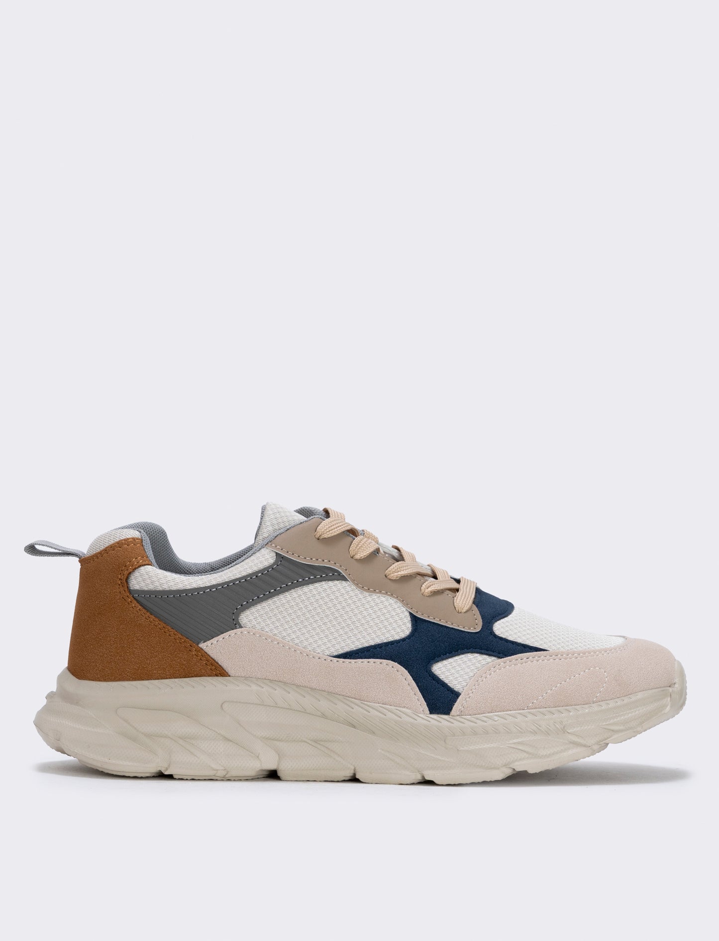 Sneakers beige multicolor da uomo - Beige