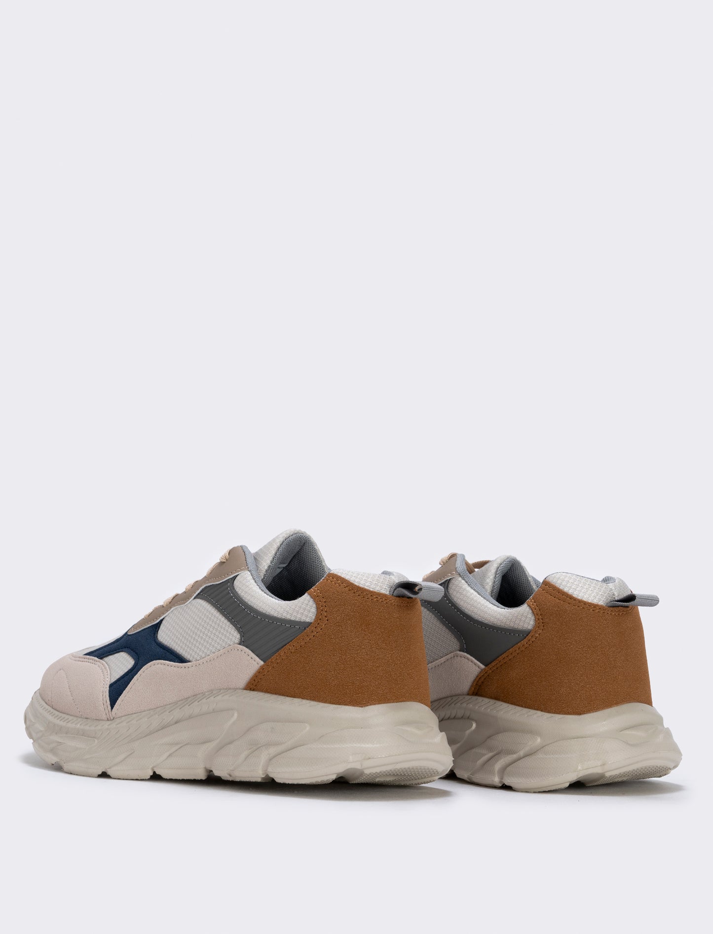 Sneakers beige multicolor da uomo - Beige