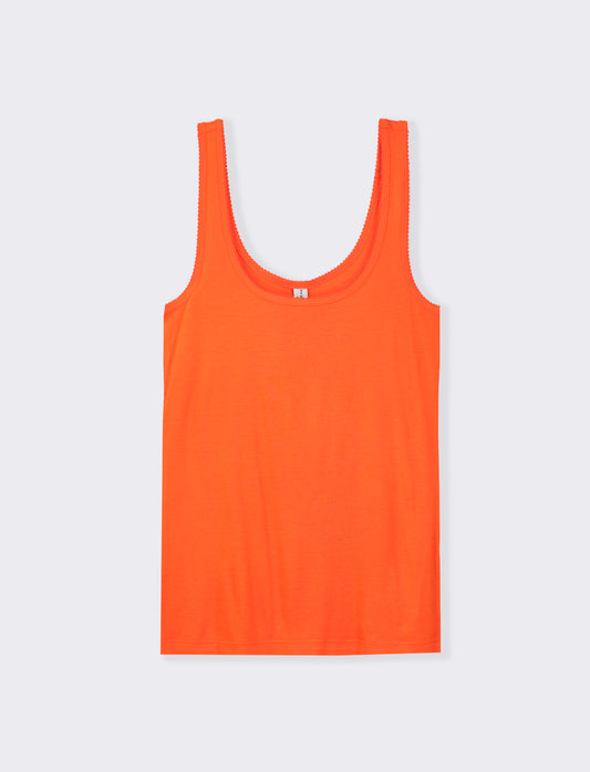 Bielastic Slim Fit Cropped Top - Orange