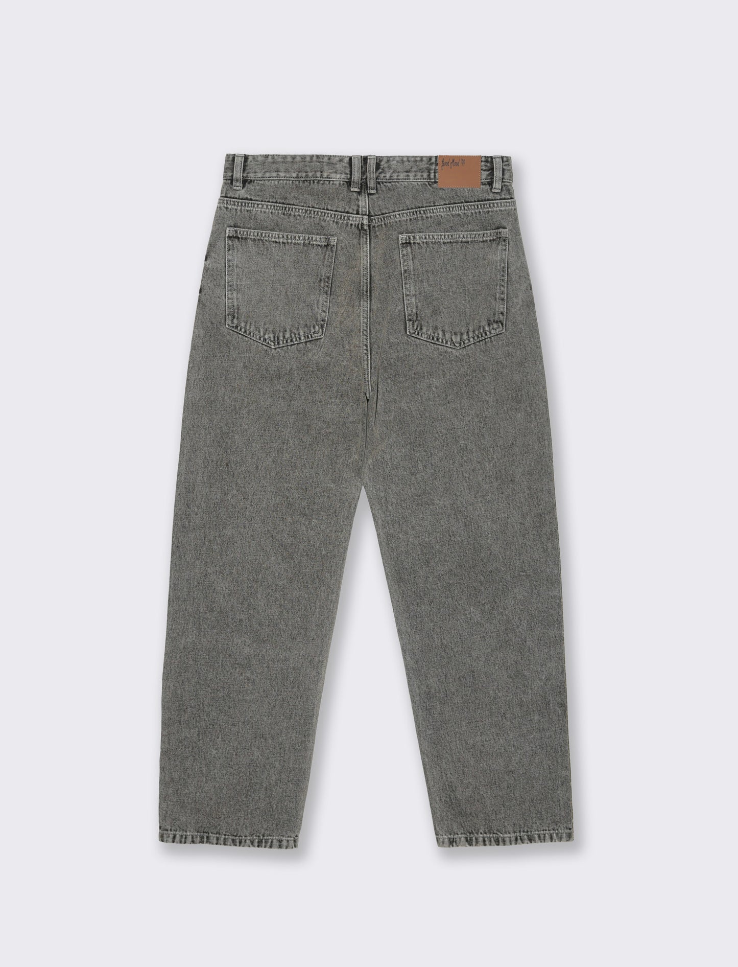 Jeans Baggy Fit Grigio Medio Slavato - Grigio