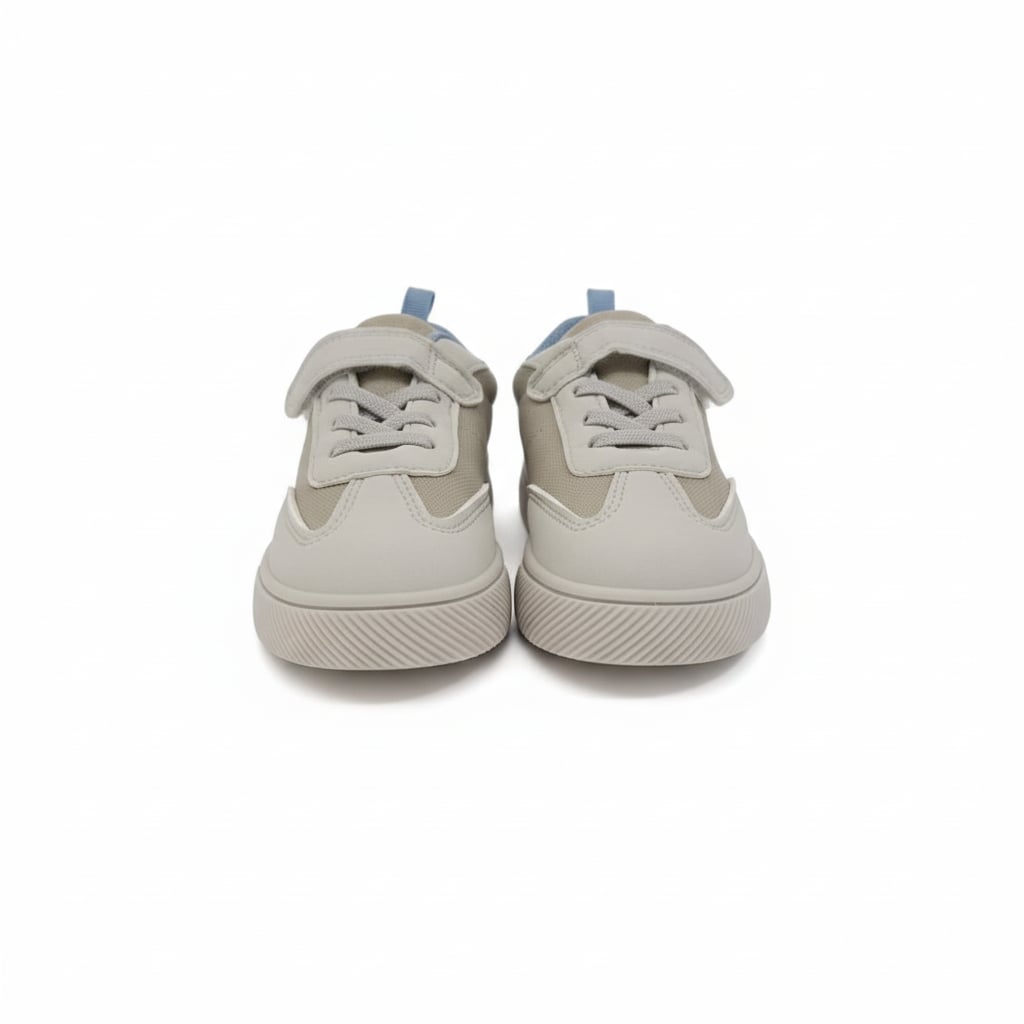 Sneakers con fodera a contrastoda bambino - Grigio