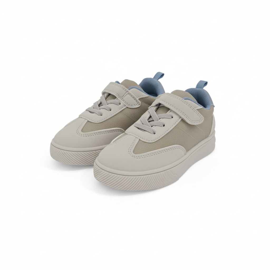 Sneakers con fodera a contrastoda bambino - Grigio