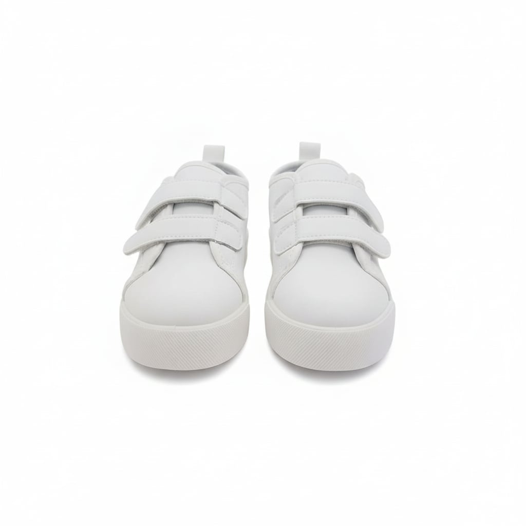Sneakers basic da bambino. - Bianco